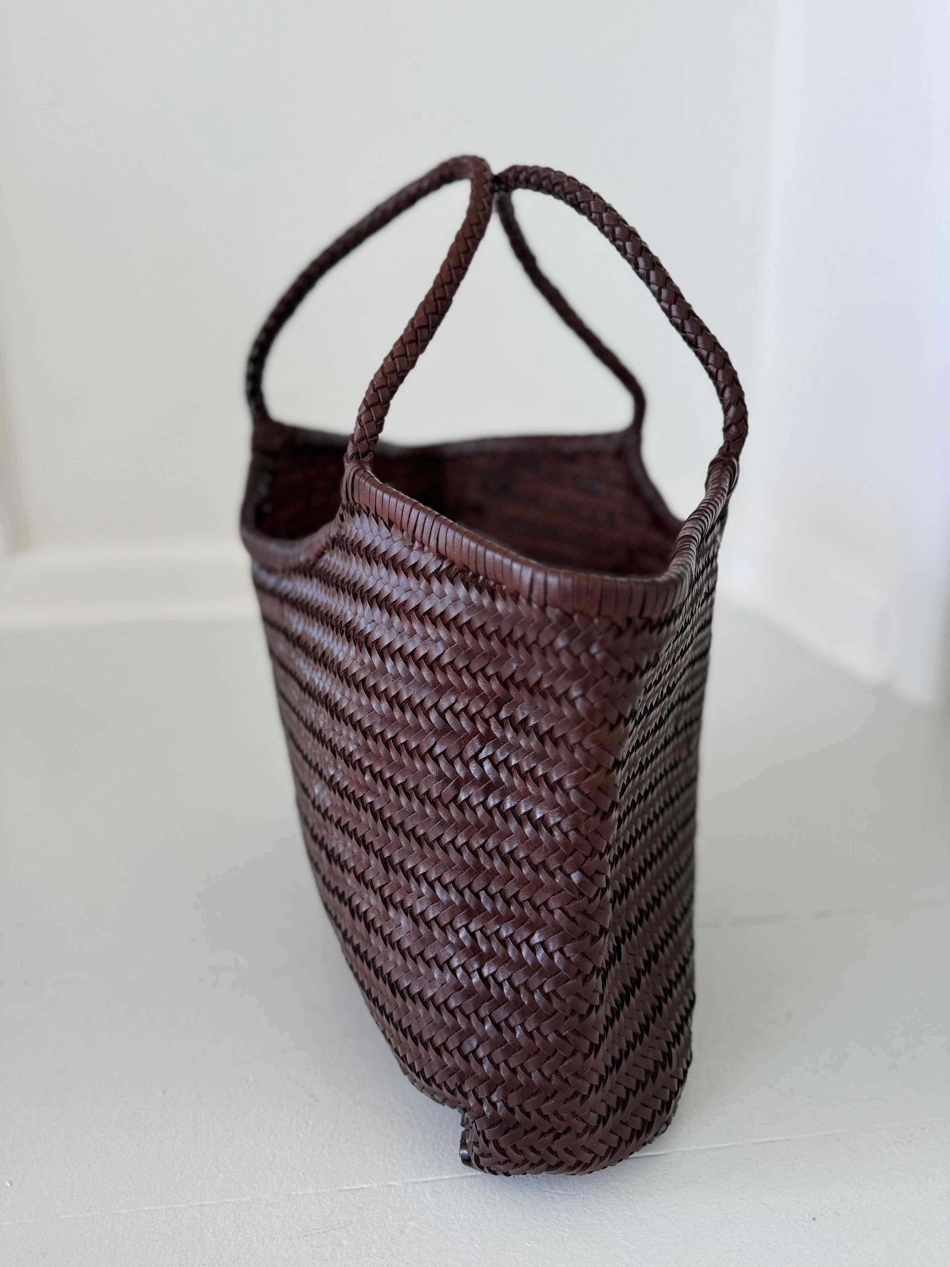 Large Leather Braided Bag - Coco