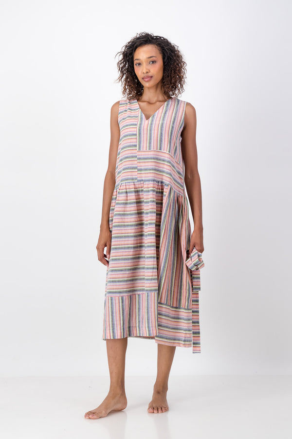 Margaux Dress Handloom - Match Stick