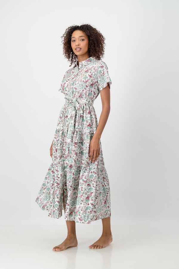 Abigail Dress - Dove Blossom