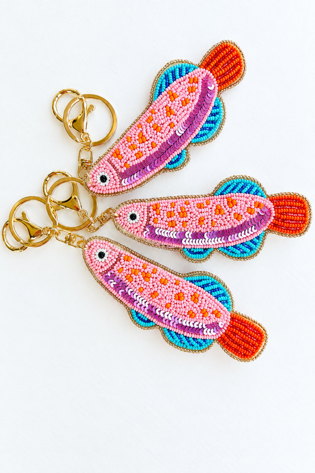 Bag Charm - Pink Trout