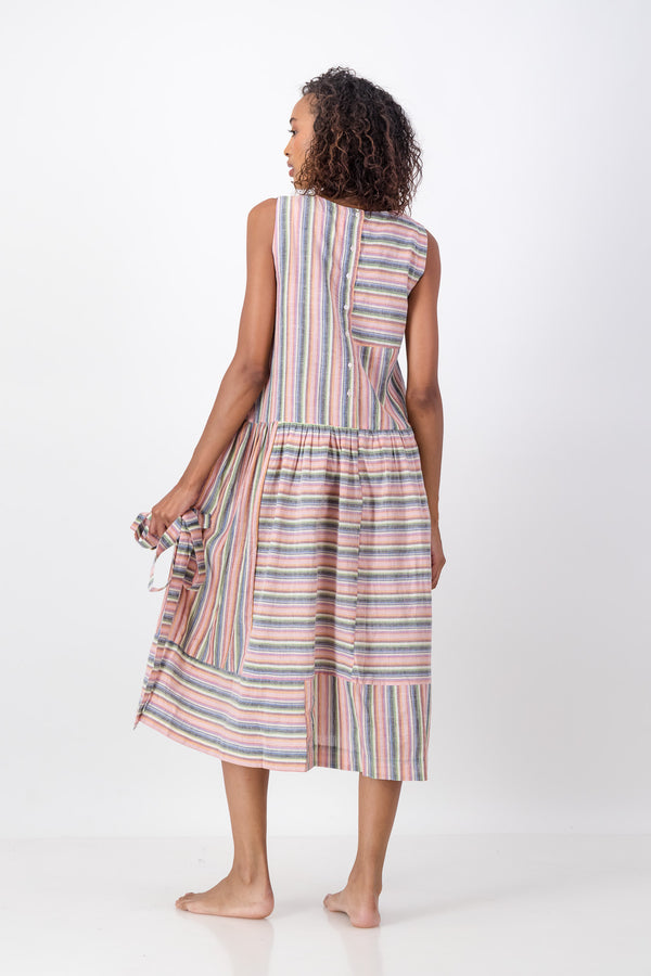 Margaux Dress Handloom - Match Stick