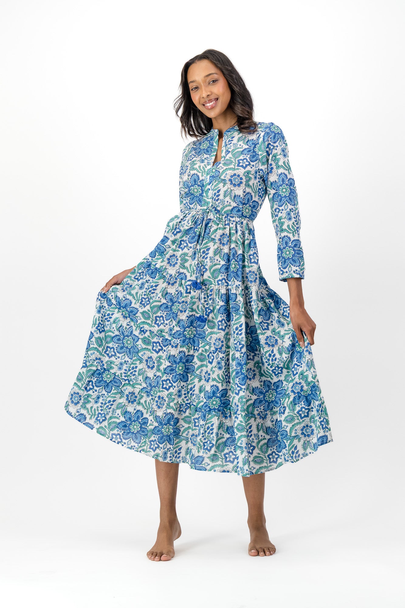 Isolde Dress - Blue Butterscotch