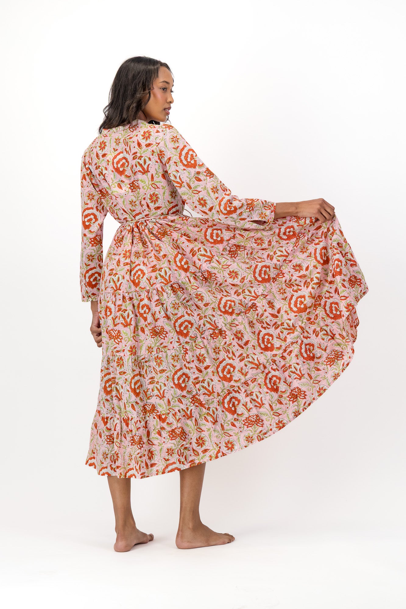 Isolde Dress - Pink Swirl