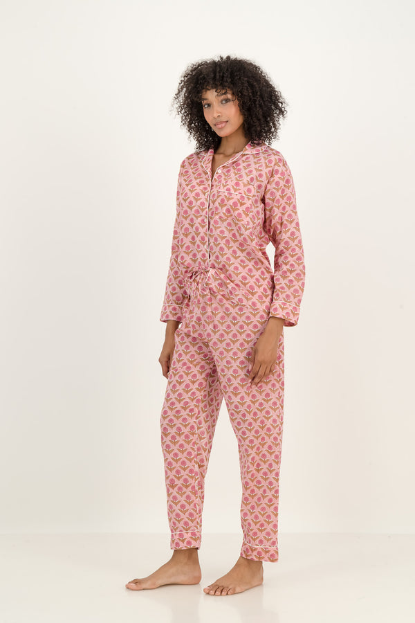 Pyjama with Longs - Tobacco Rose