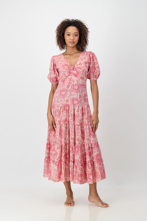 Knot Dress - Dirty Pink