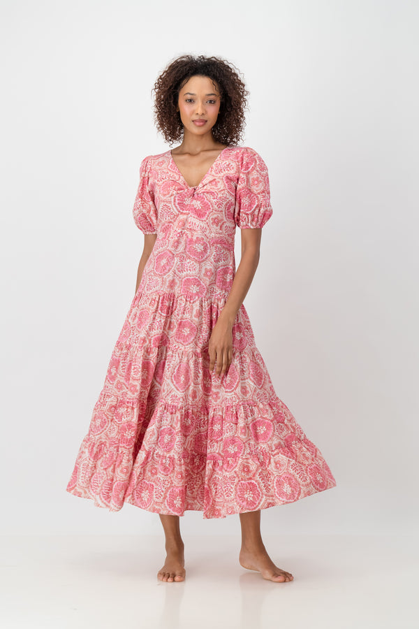 Knot Dress - Dirty Pink