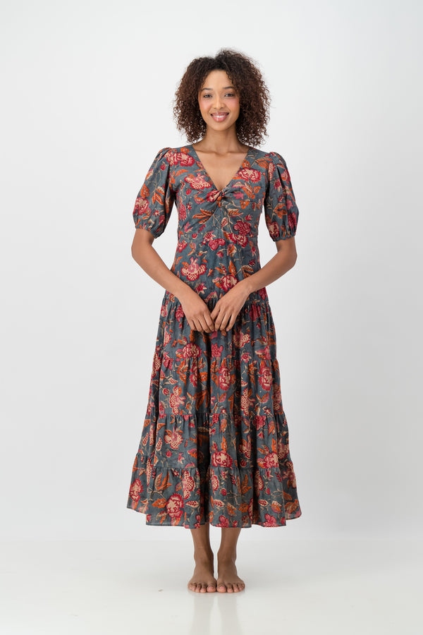 Knot Dress - Morocco Flower