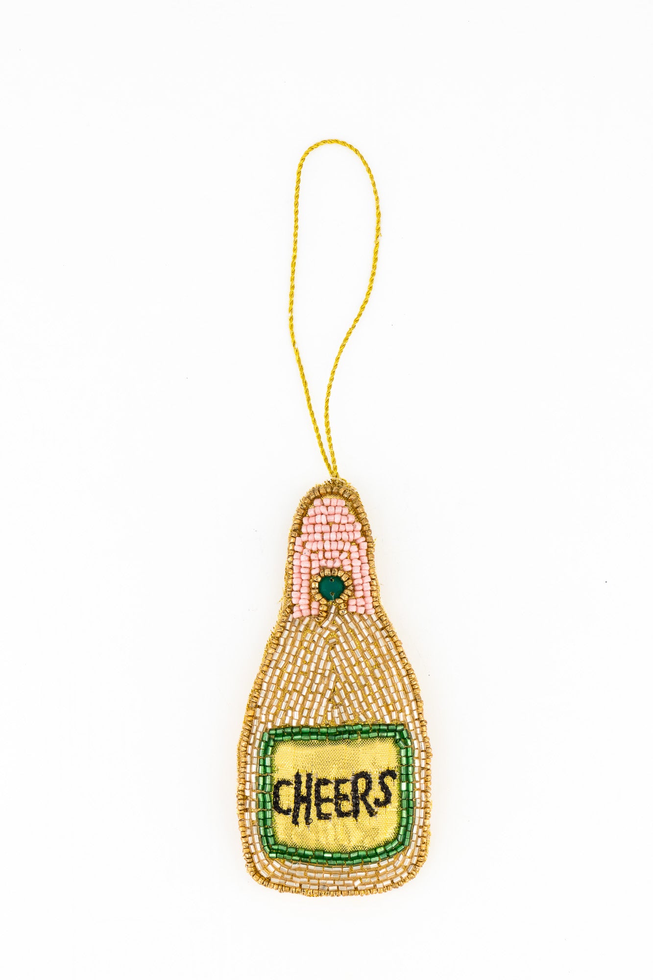 Sequins Ornament - Champagne Bottle