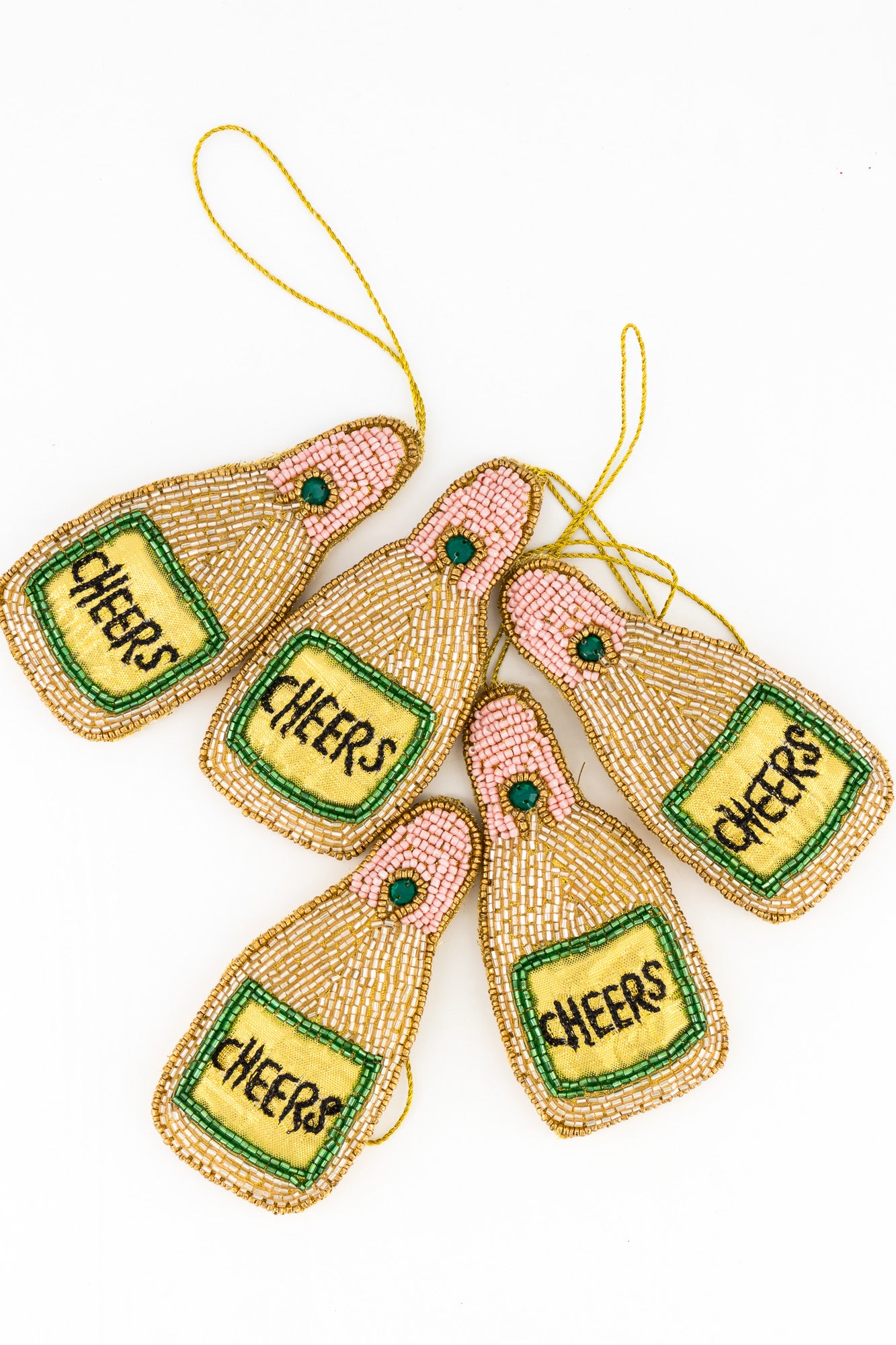 Sequins Ornament - Champagne Bottle