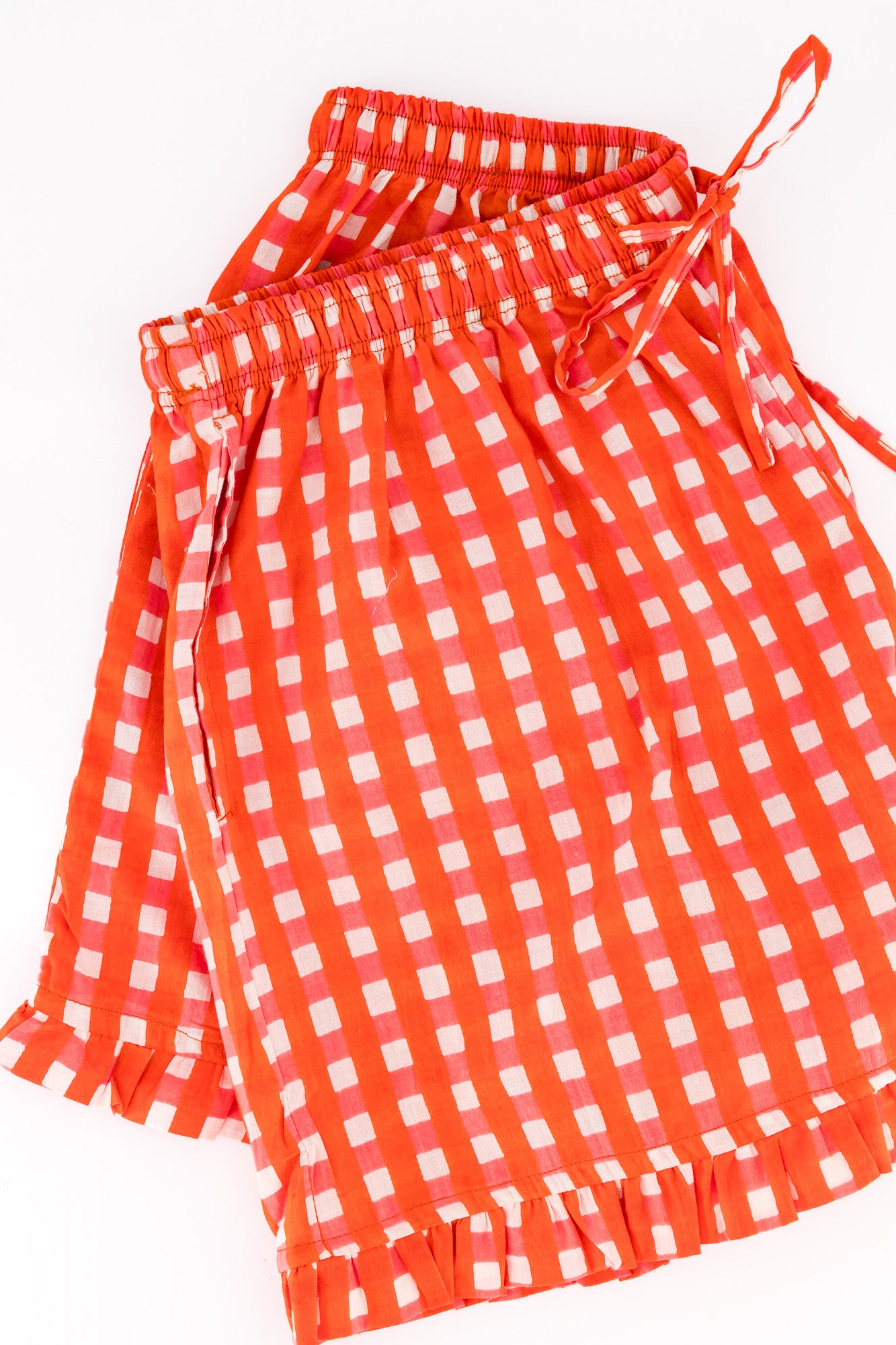 Summer Shorts - Red Check