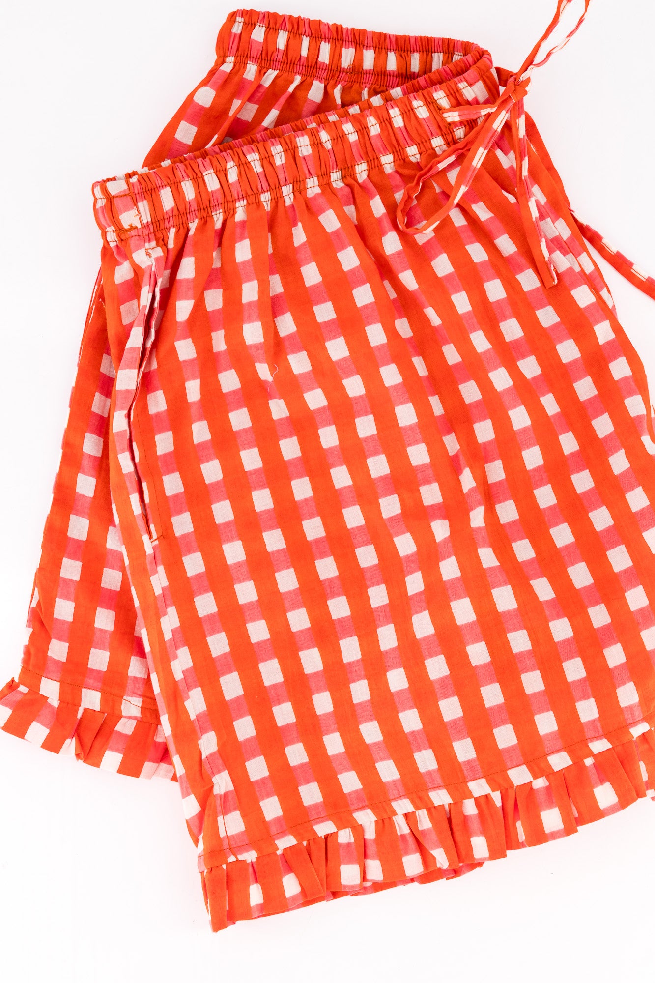 Summer Shorts - Red Check