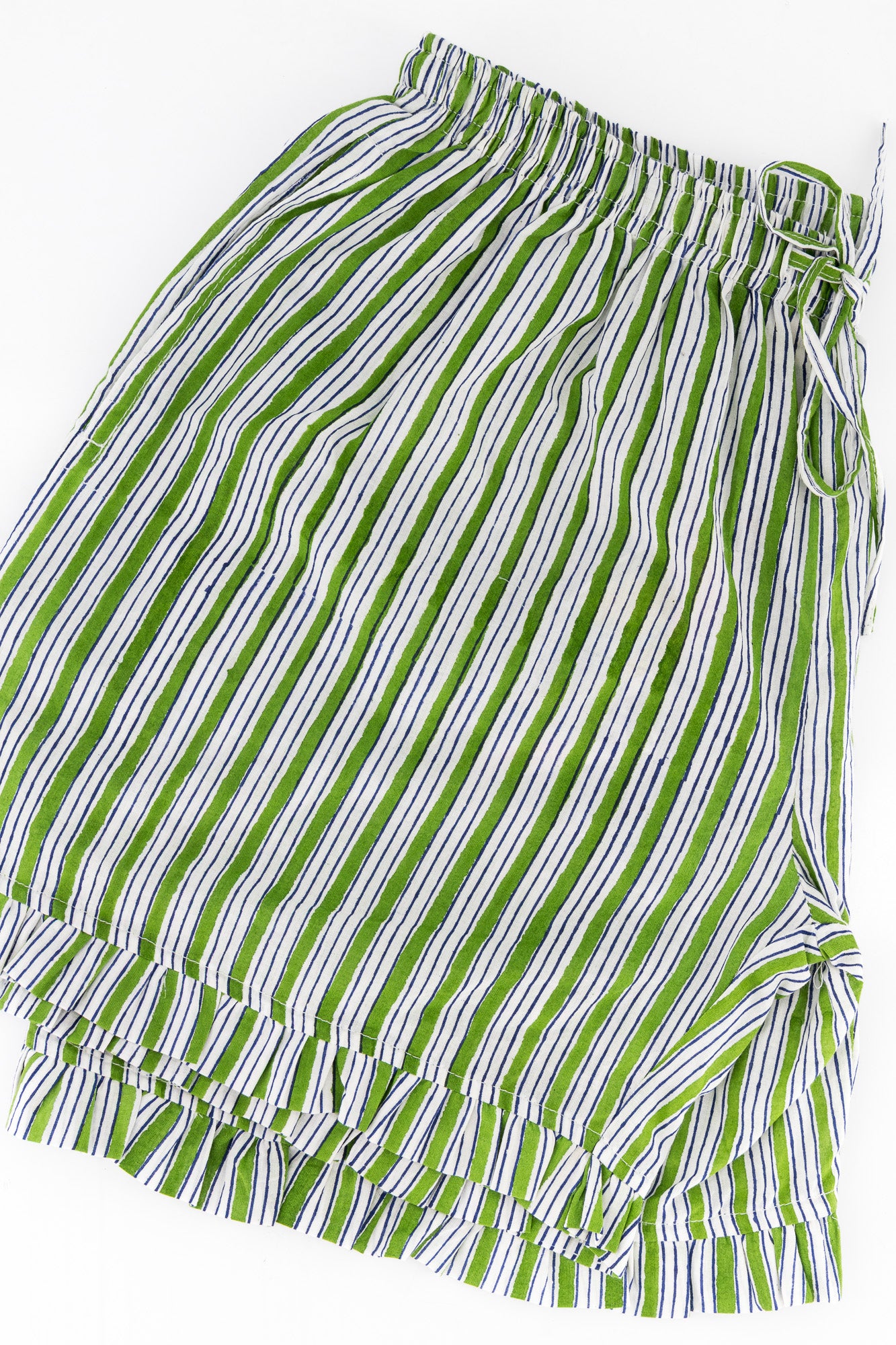 Summer Shorts - Green Stripe