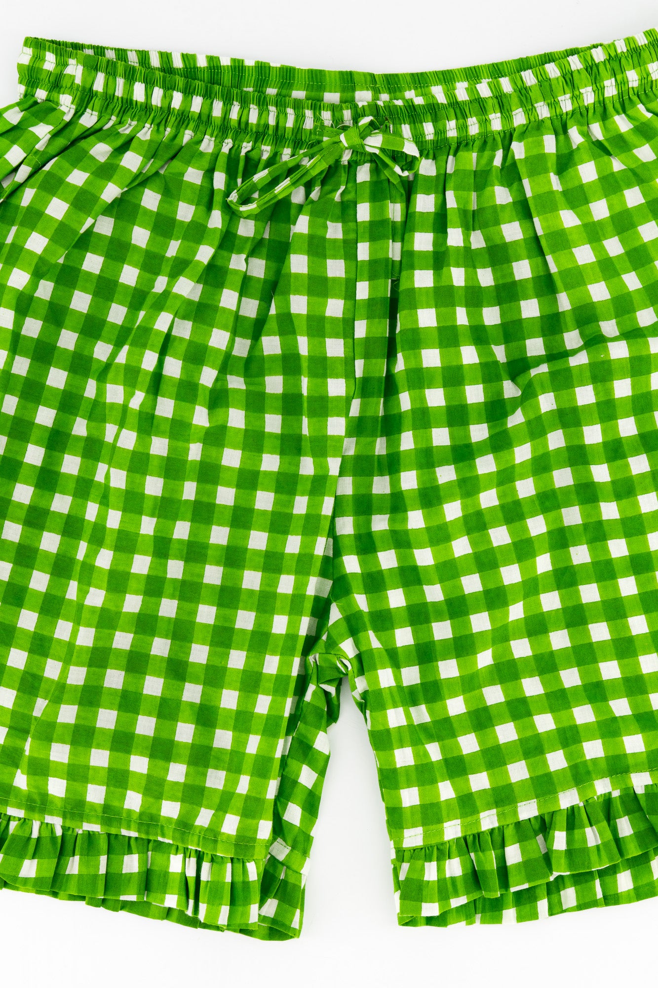 Summer Shorts - Green Check