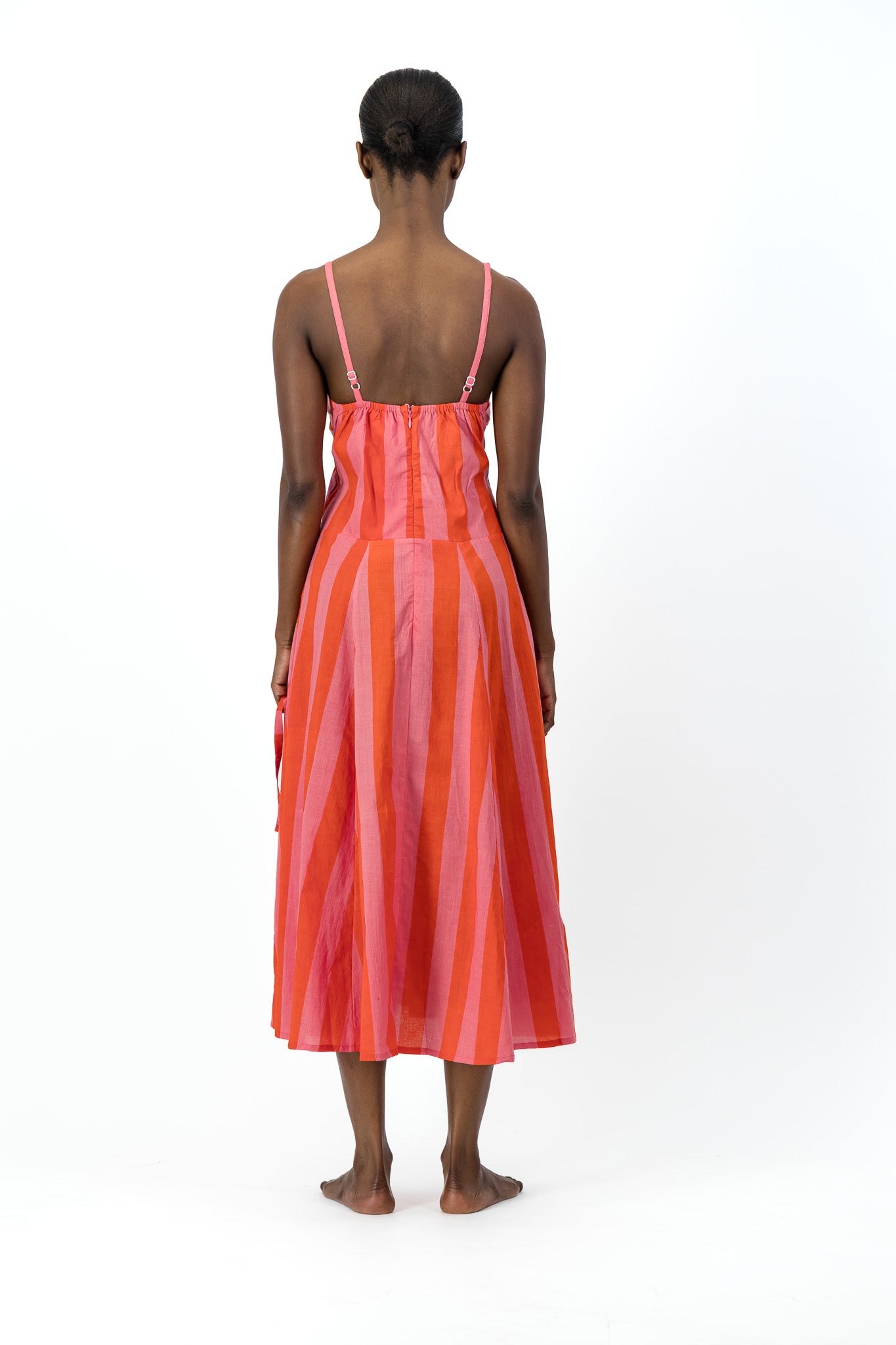 Daphne Dress - Red Stripe