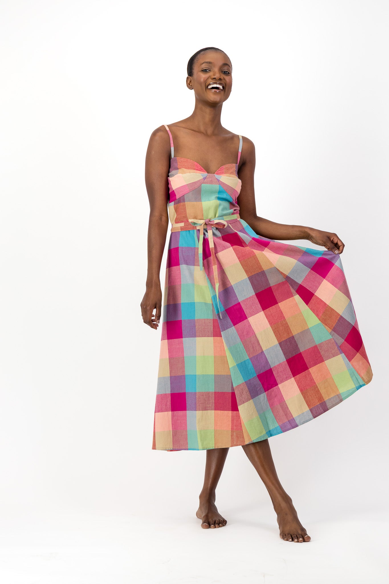 Daphne Dress Handloom - Check Me Out