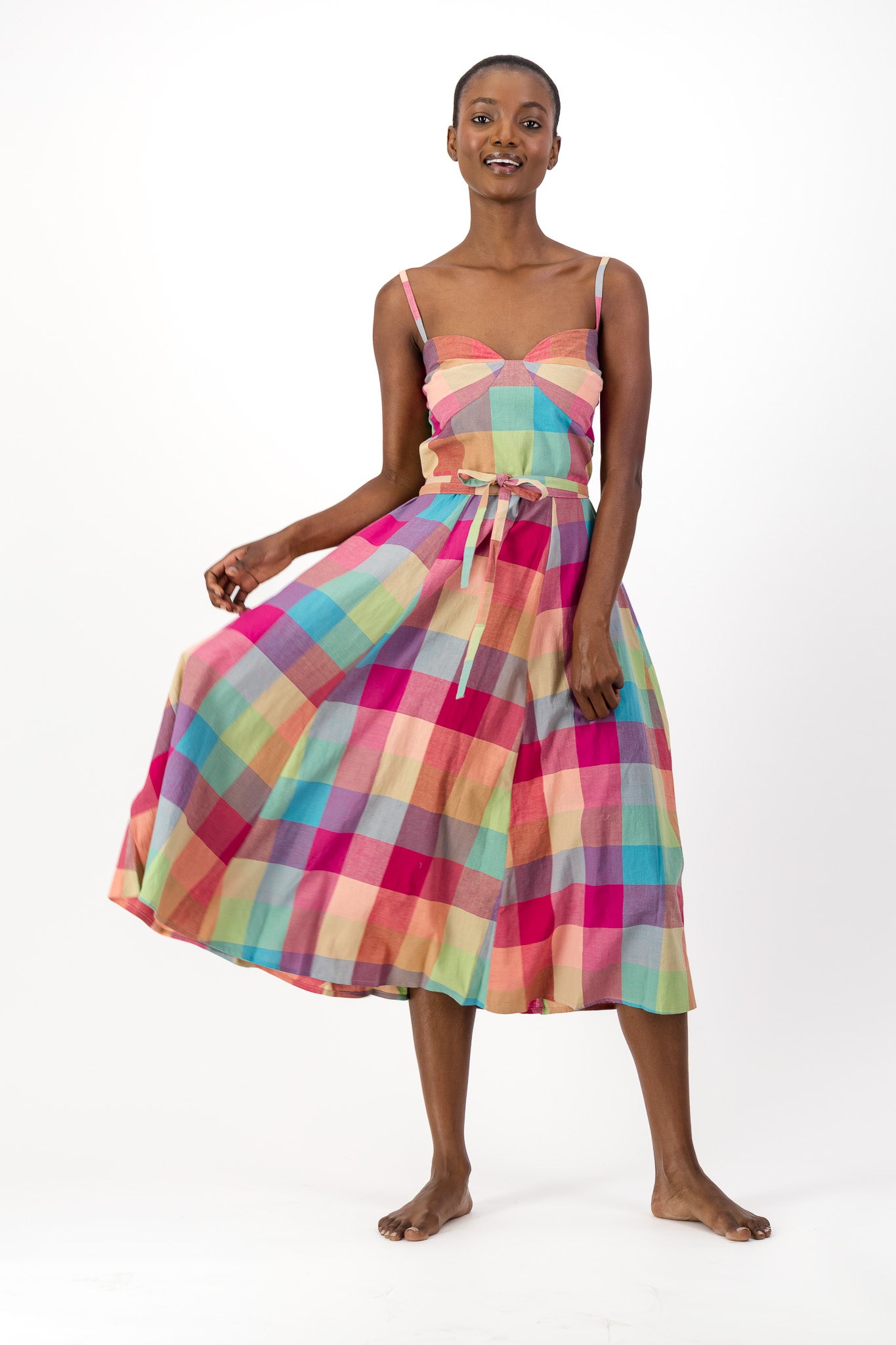 Daphne Dress Handloom - Check Me Out