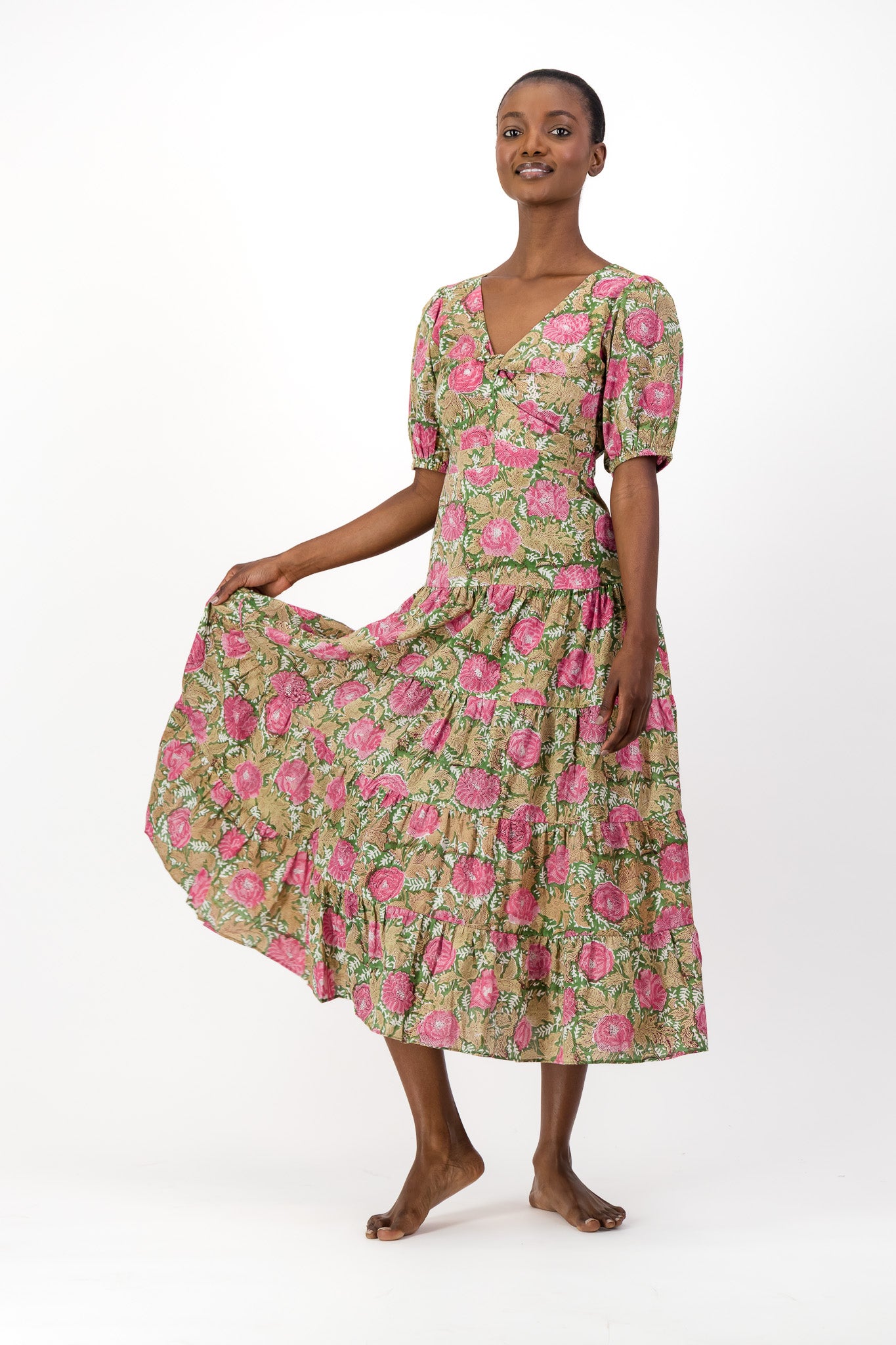 Knot Dress - Forest Flower
