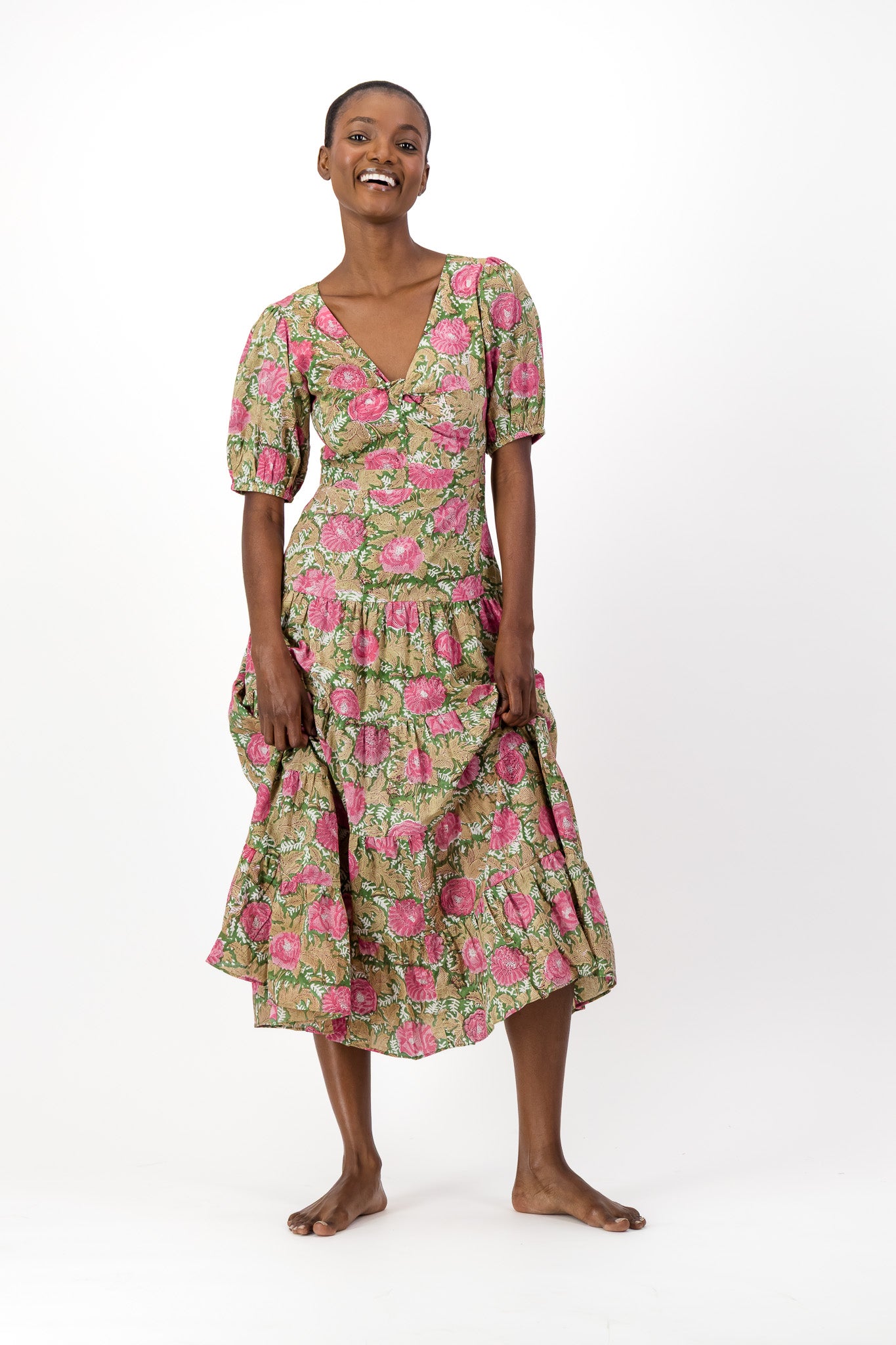 Knot Dress - Forest Flower