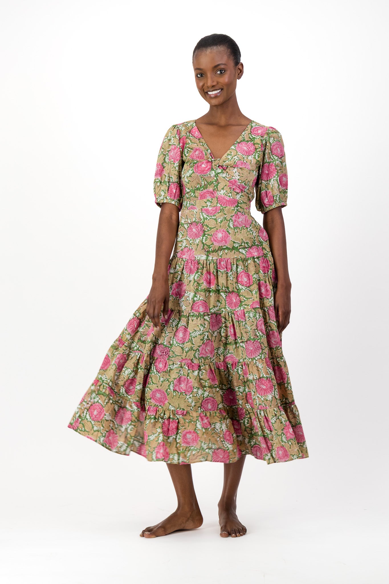 Knot Dress - Forest Flower