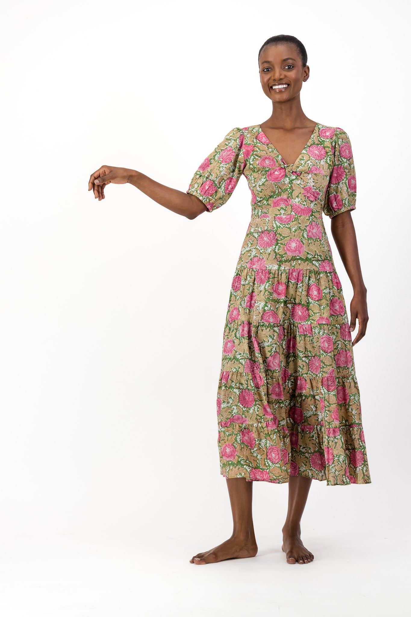 Knot Dress - Forest Flower