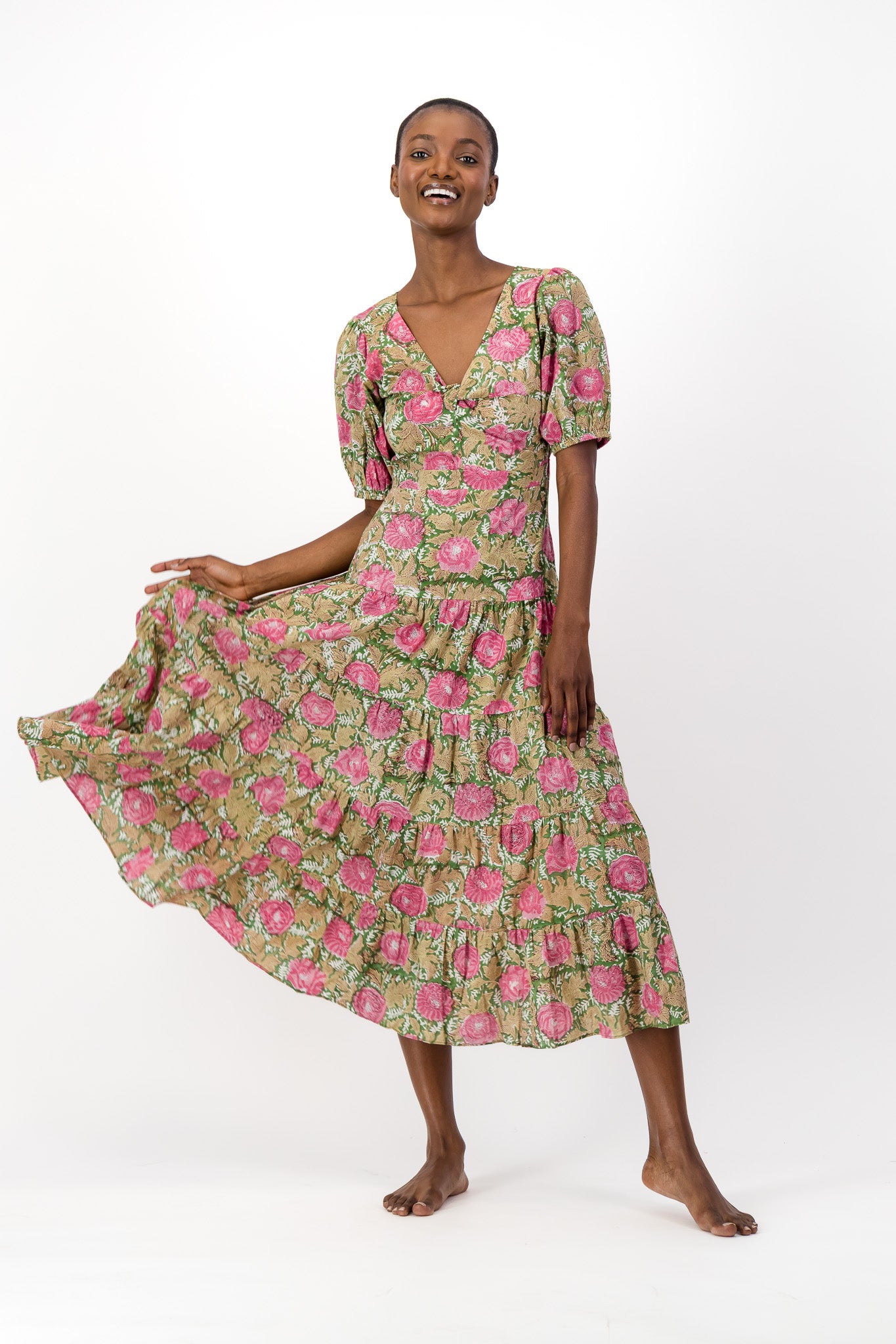 Knot Dress - Forest Flower