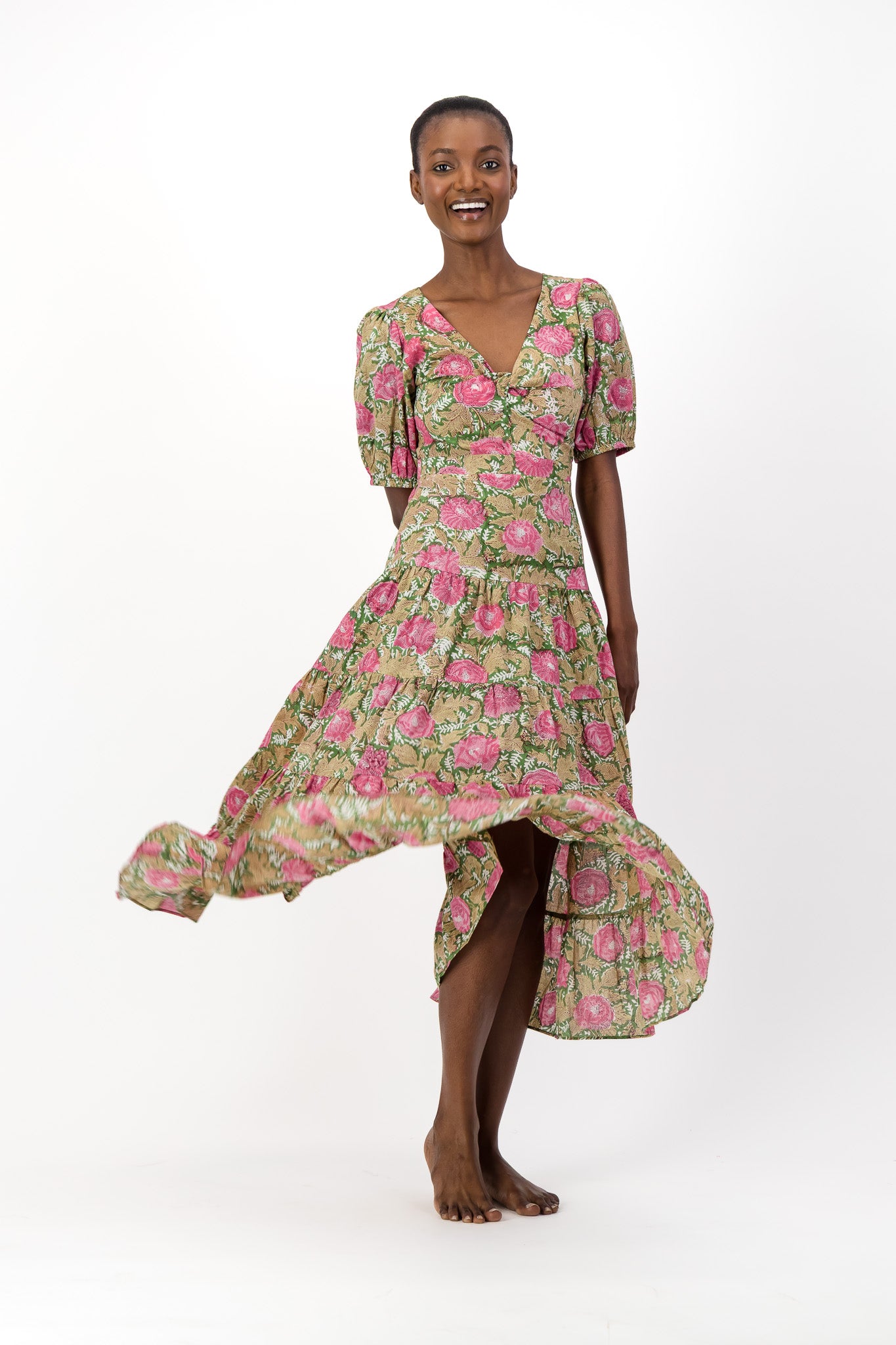 Knot Dress - Forest Flower