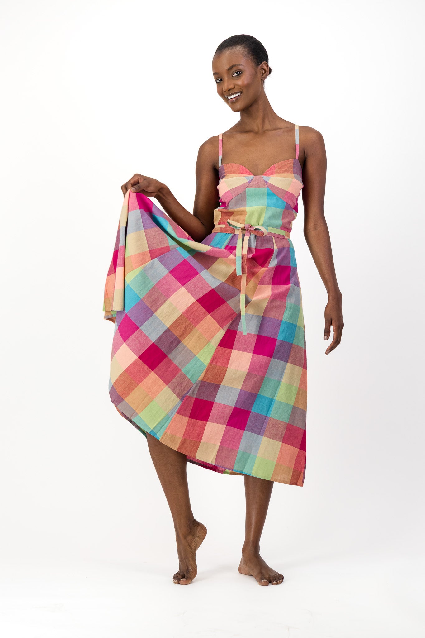 Daphne Dress Handloom - Check Me Out
