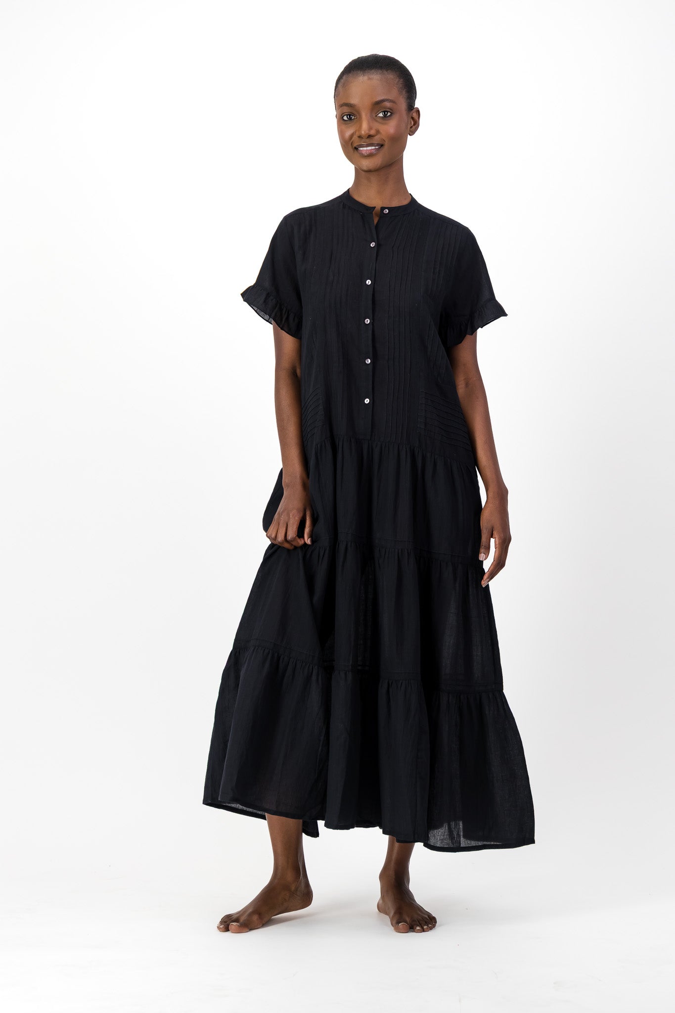 Rowe Dress Handloom - Black