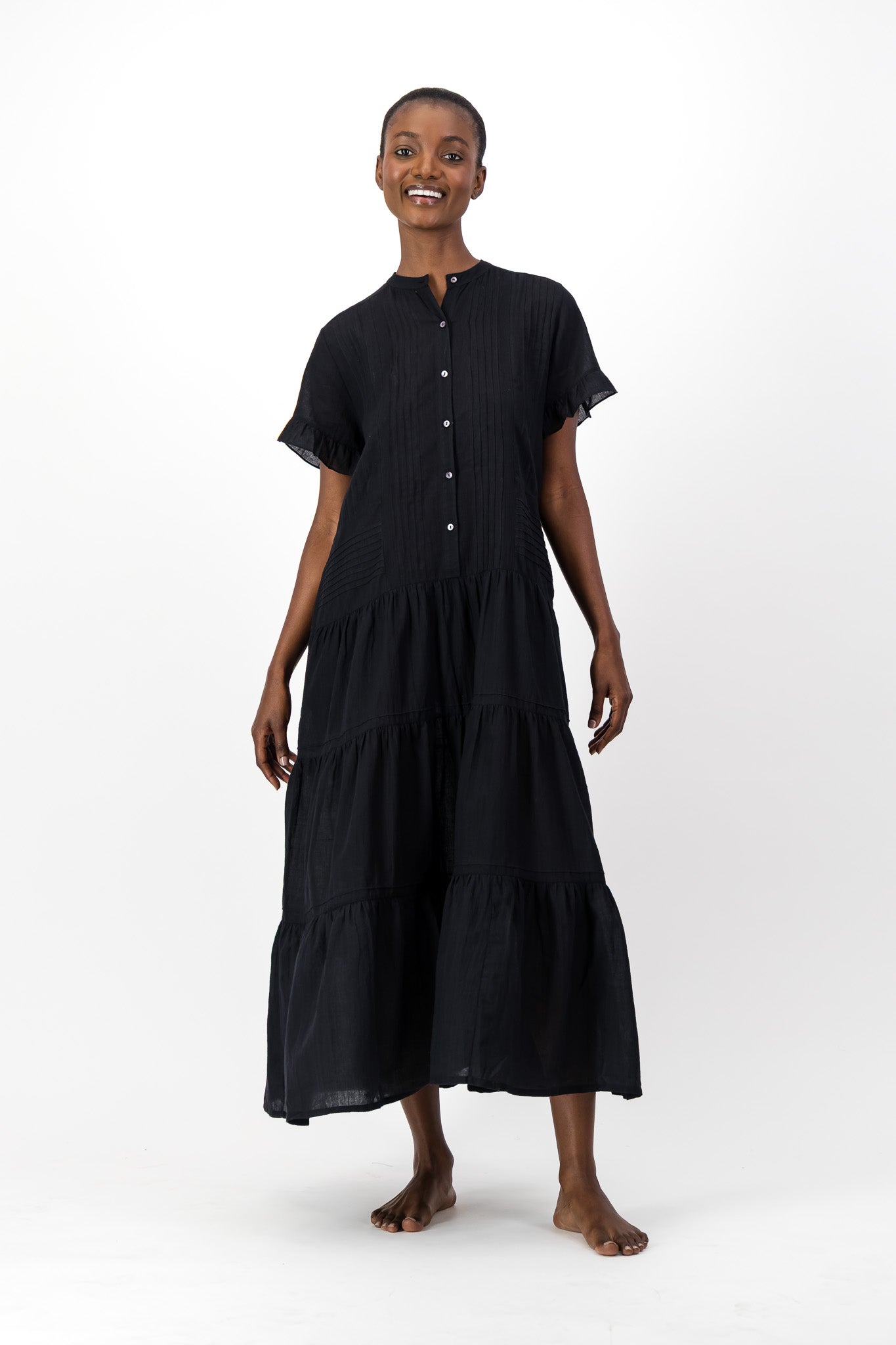 Rowe Dress Handloom - Black