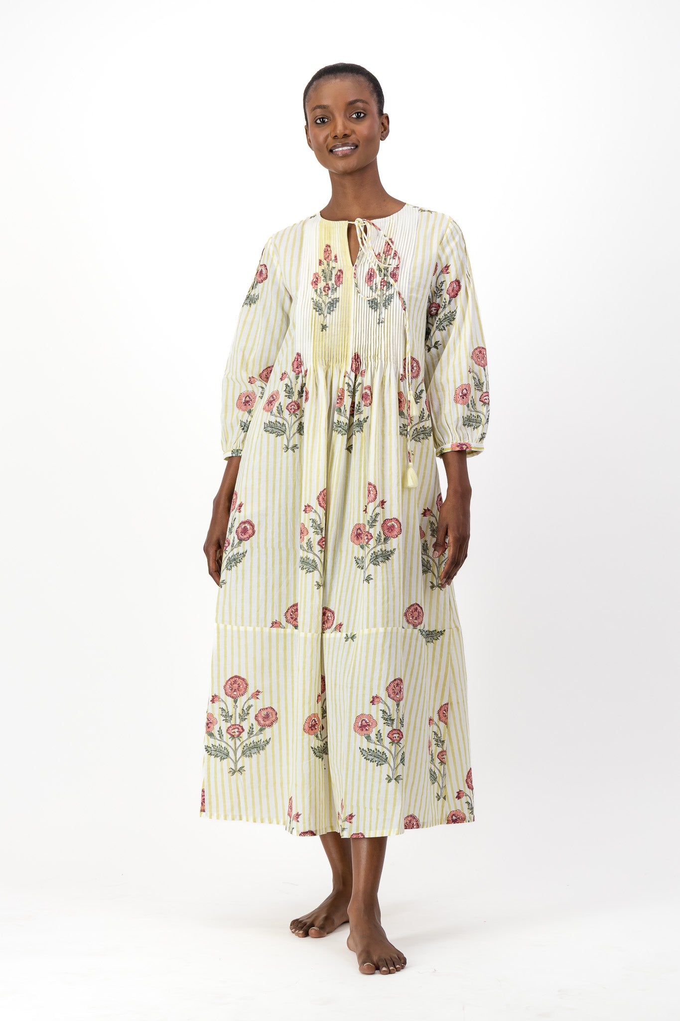Long Pleated Kaftan - Darling Heart