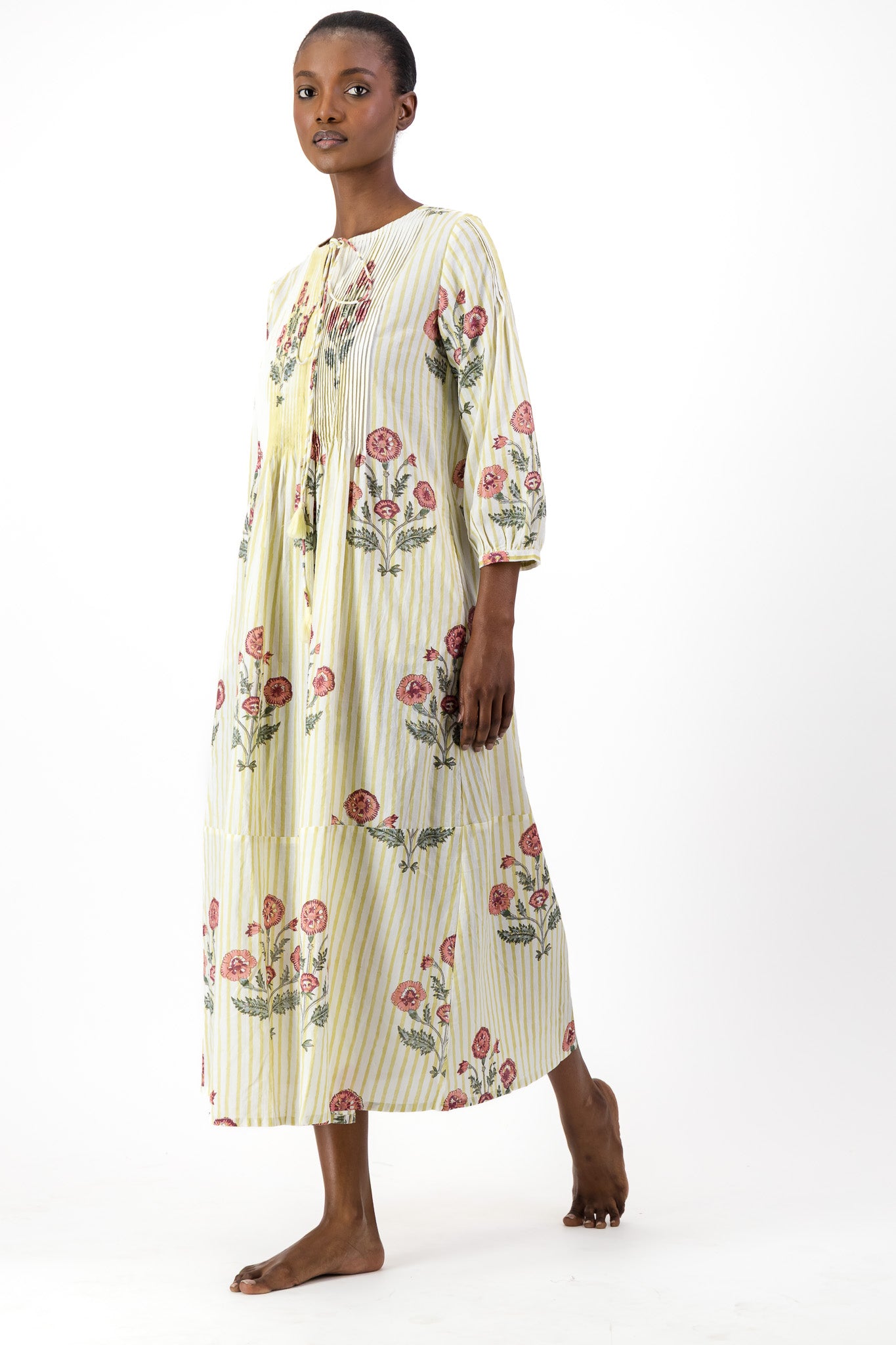Long Pleated Kaftan - Darling Heart