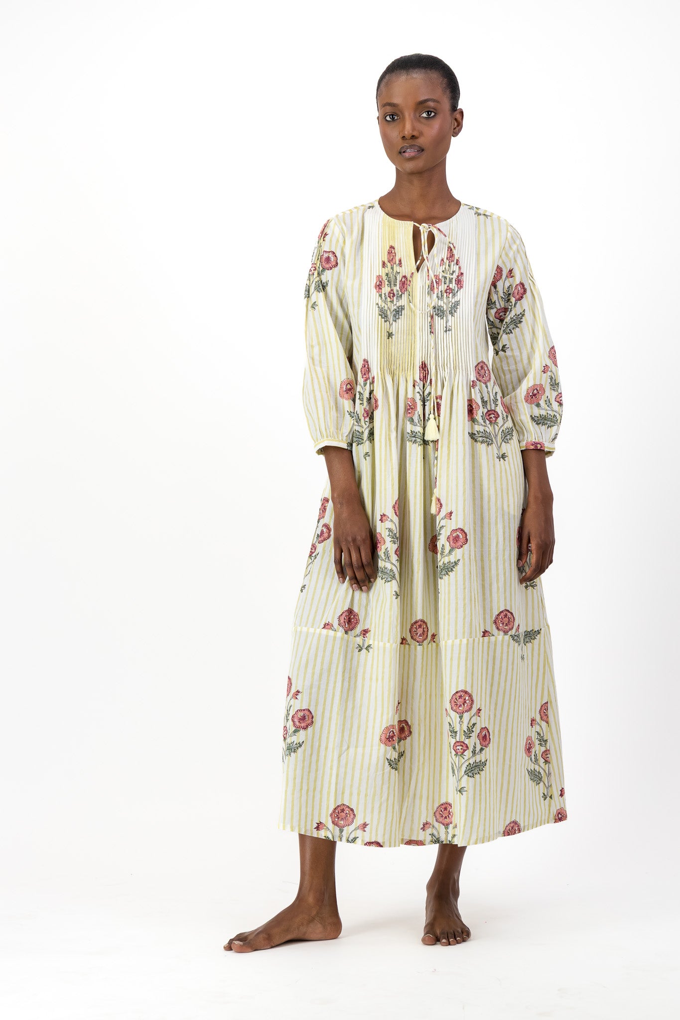 Long Pleated Kaftan - Darling Heart