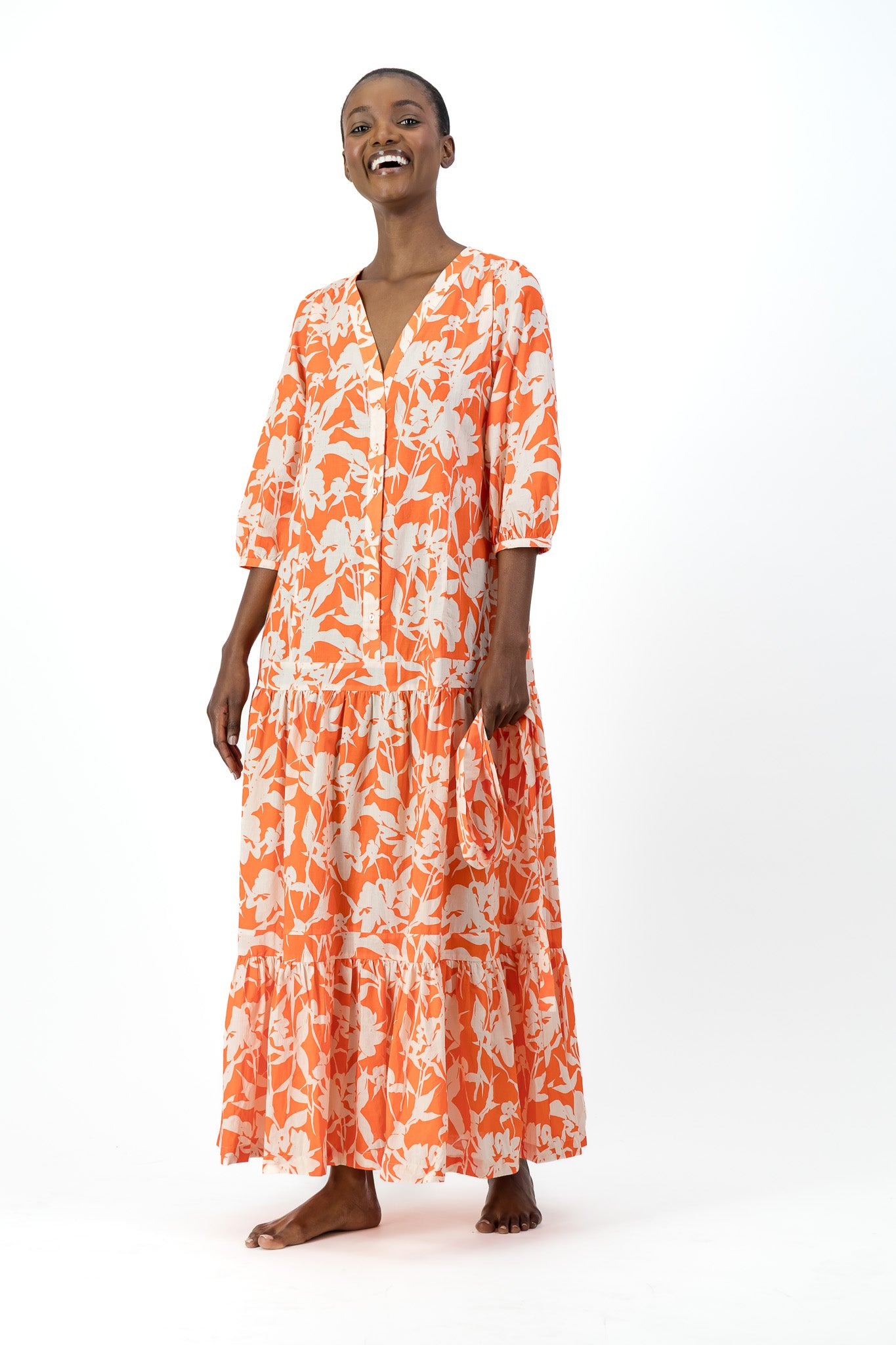 Sofia Dress -  Coral Bloom