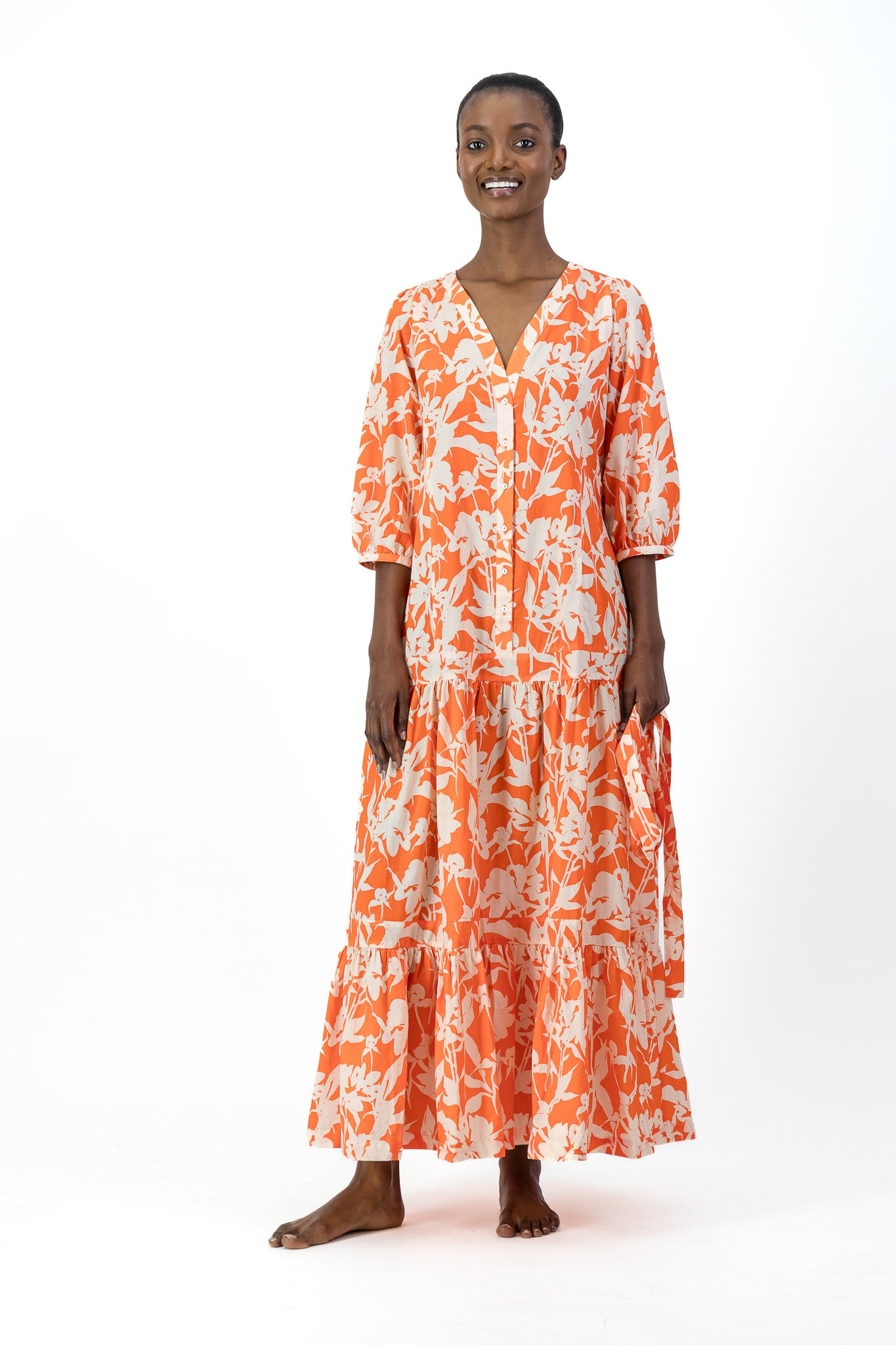Sofia Dress -  Coral Bloom