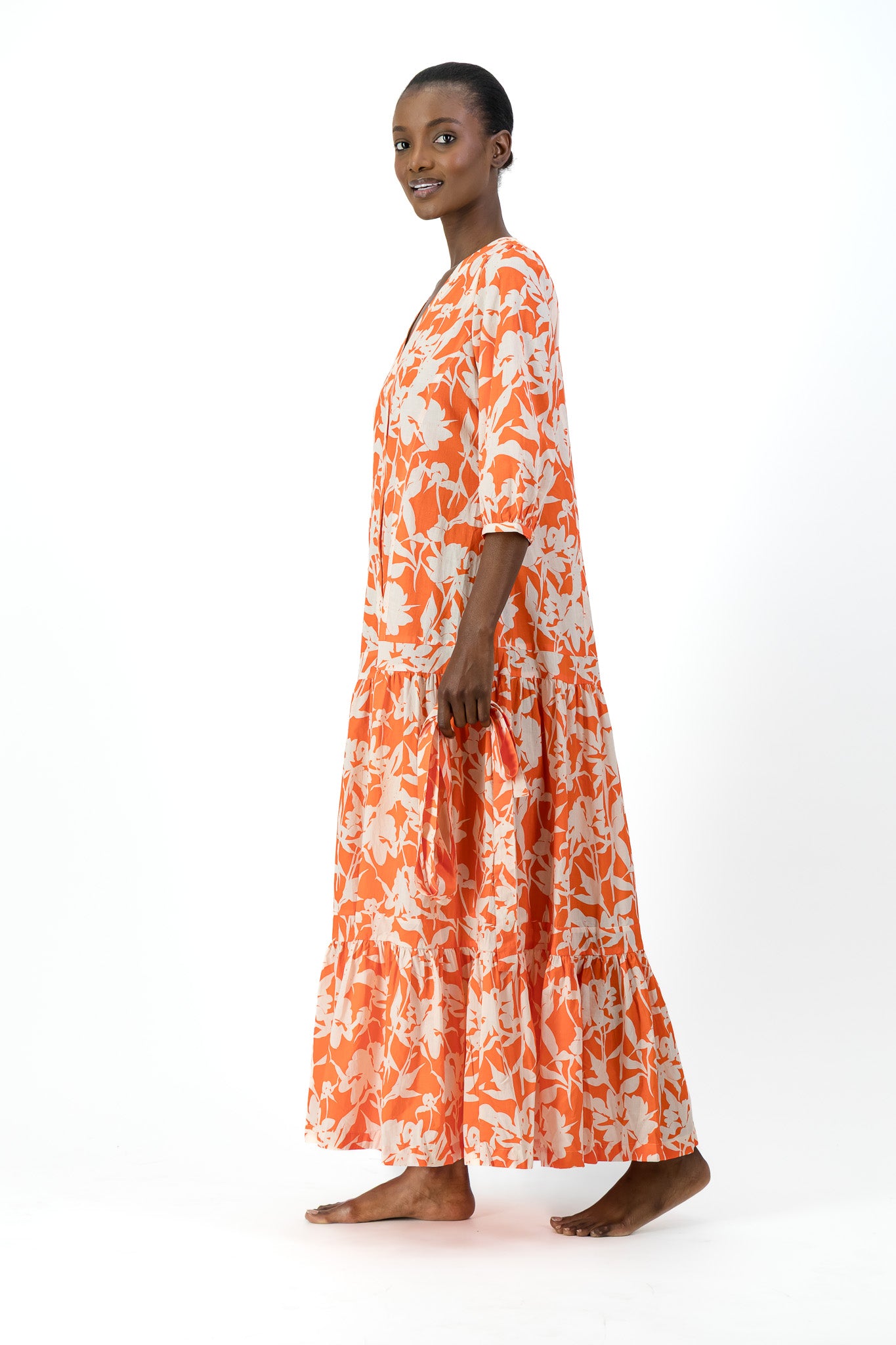 Sofia Dress -  Coral Bloom