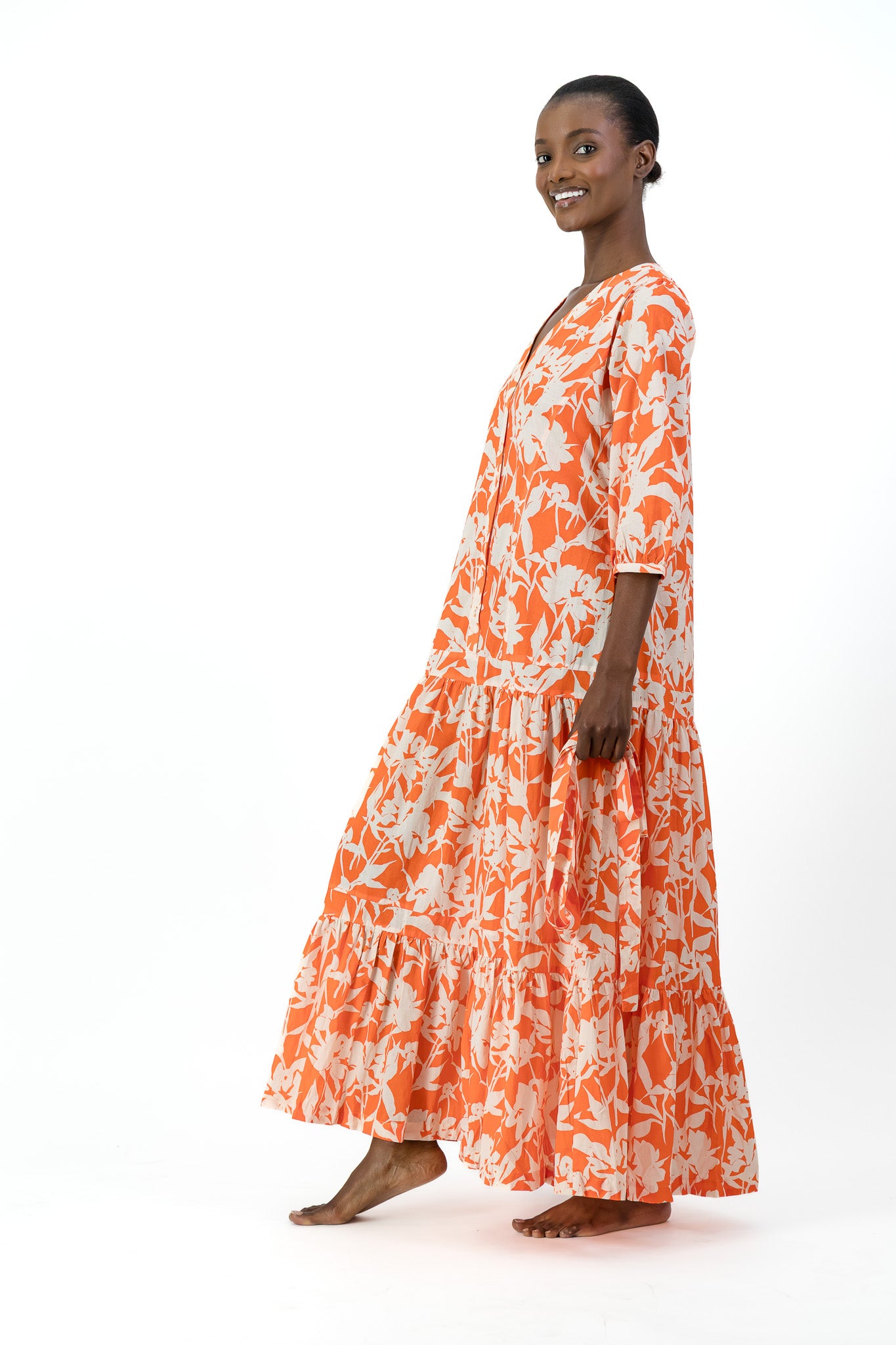 Sofia Dress -  Coral Bloom