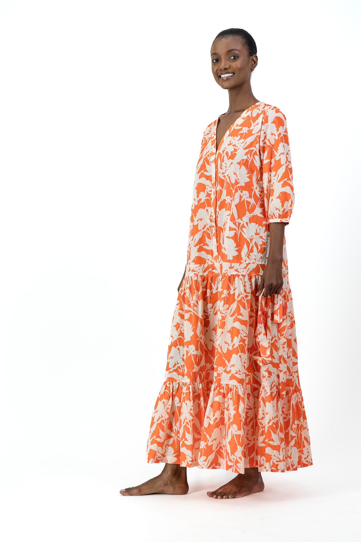 Sofia Dress -  Coral Bloom