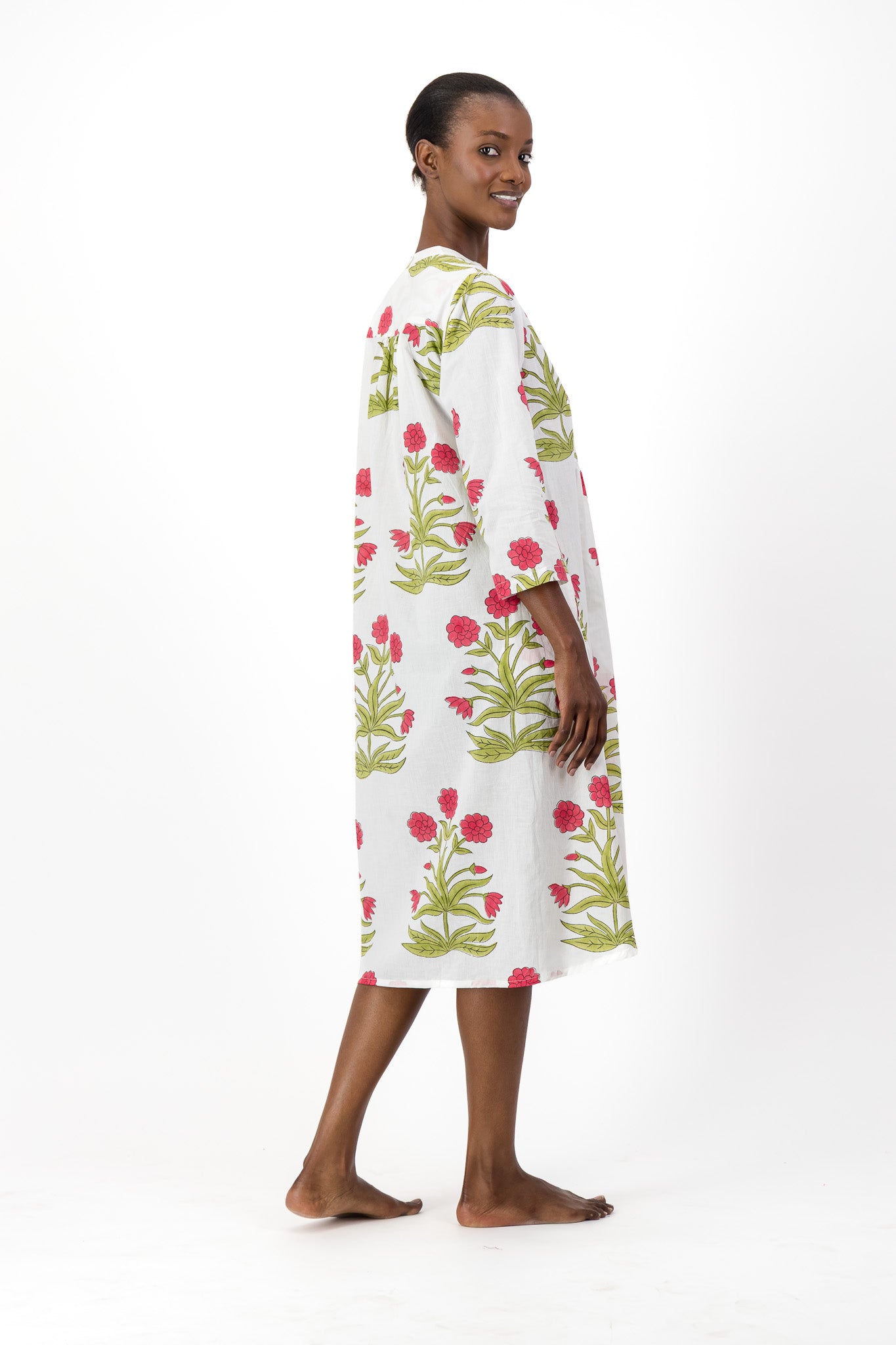 Enya Dress - Red Daisy