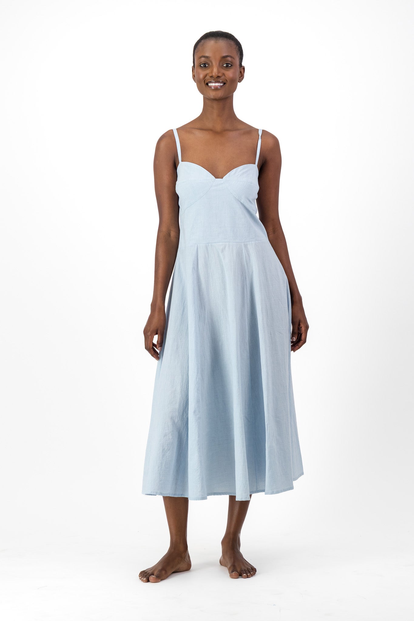 Daphne Dress Handloom - Denim