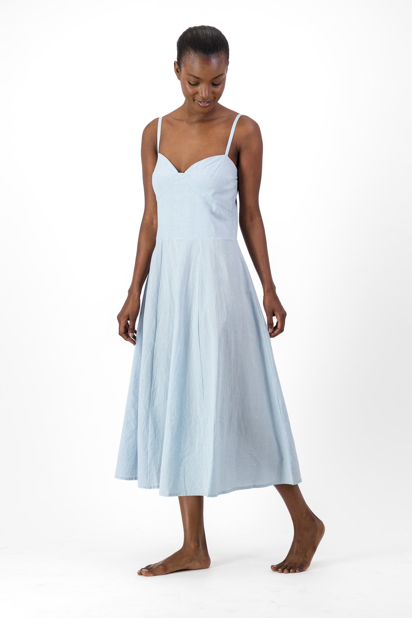 Daphne Dress Handloom - Denim