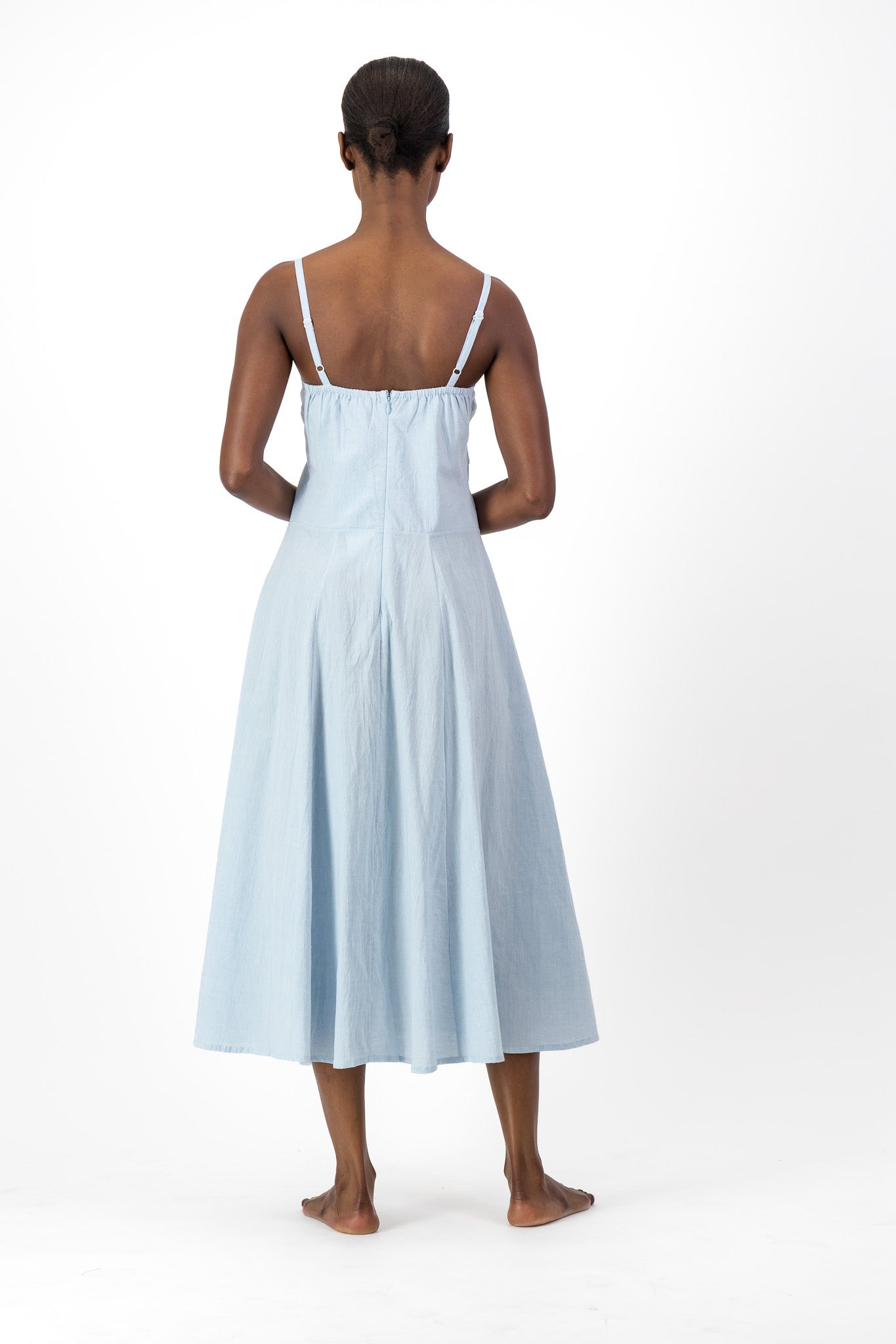 Daphne Dress Handloom - Denim