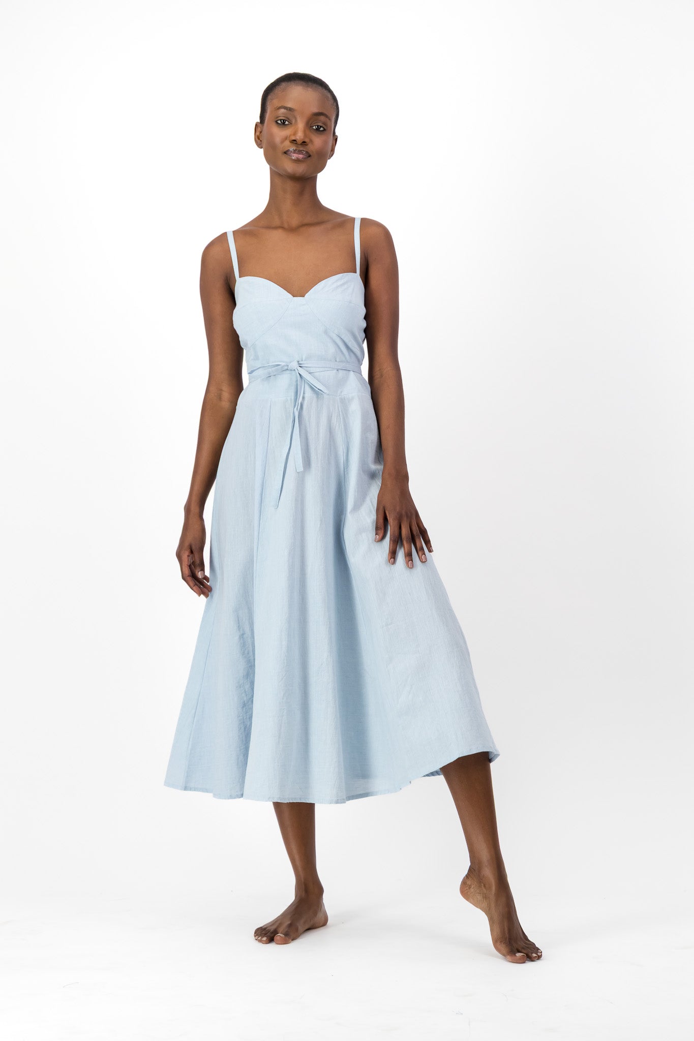 Daphne Dress Handloom - Denim