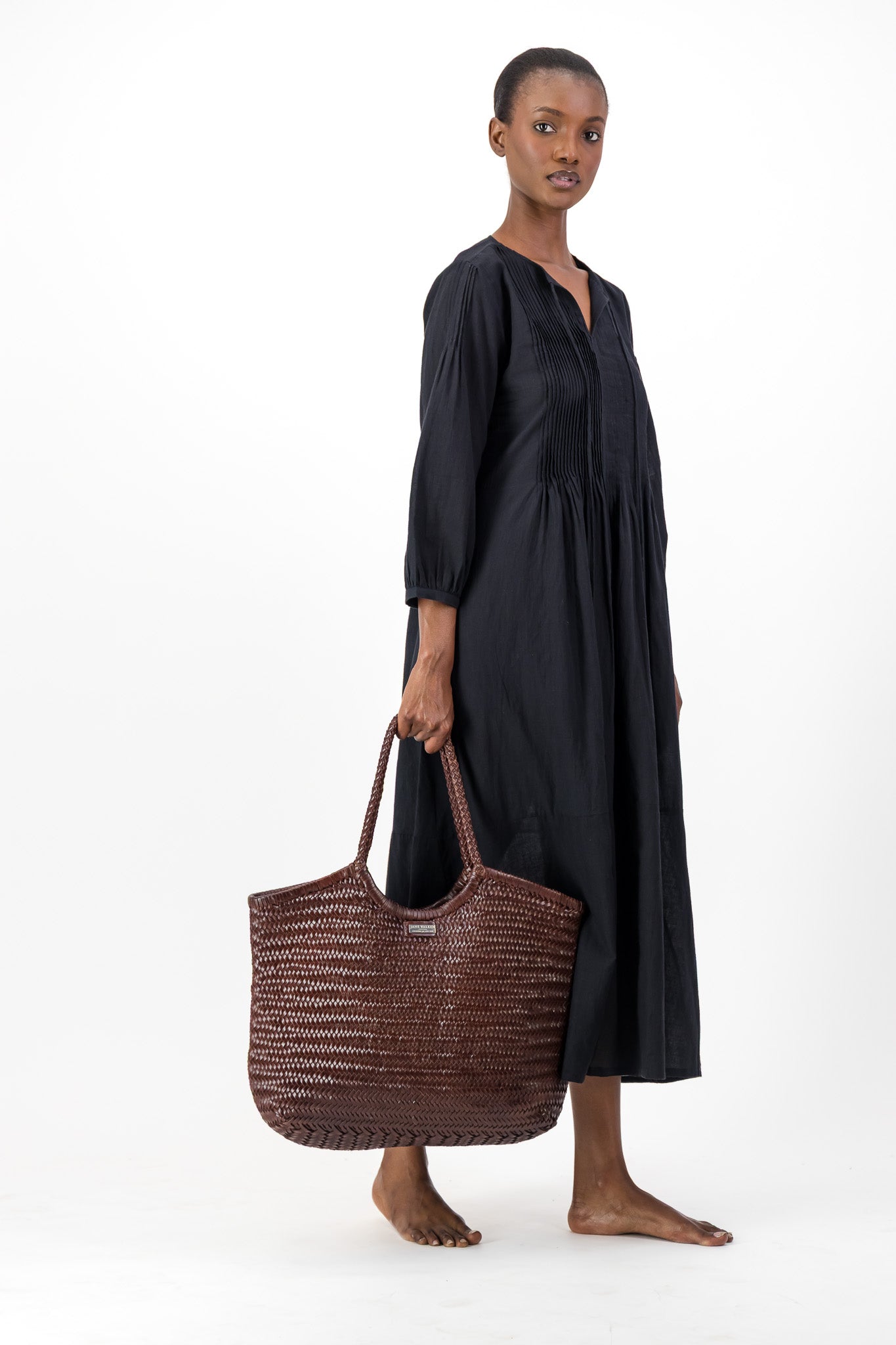 Large Leather Braided Bag - Coco