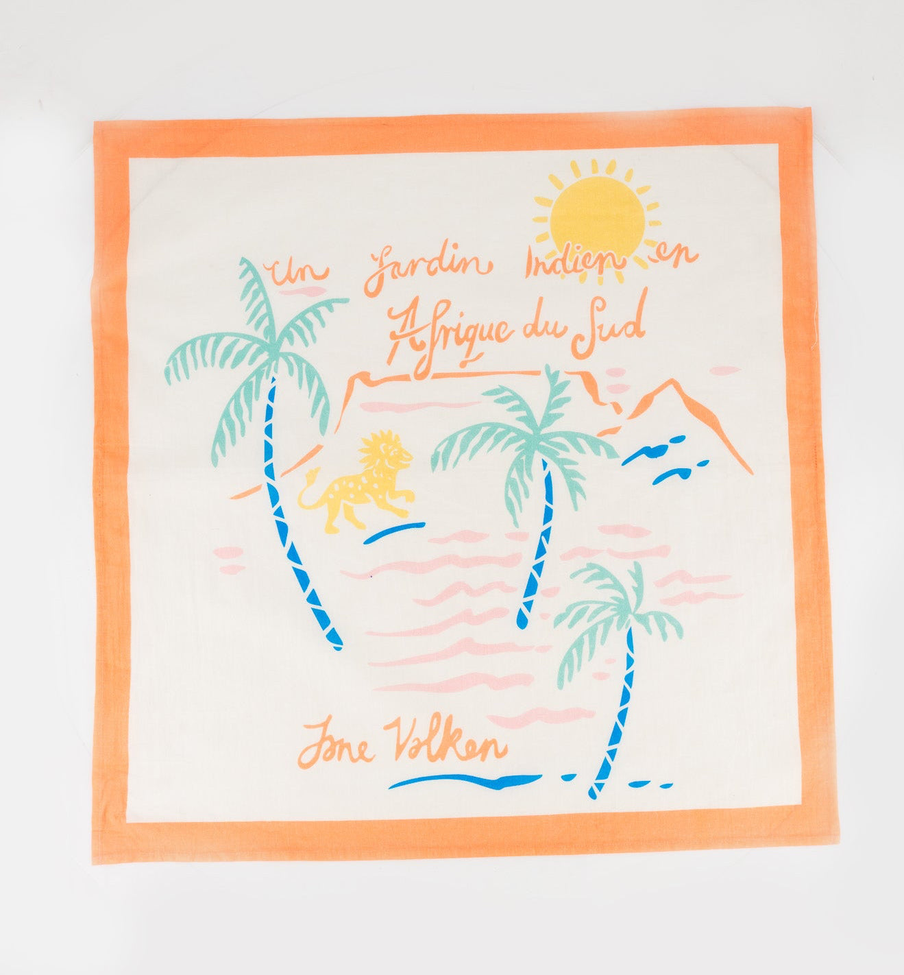 Cotton Scarf - Jardin - Orange