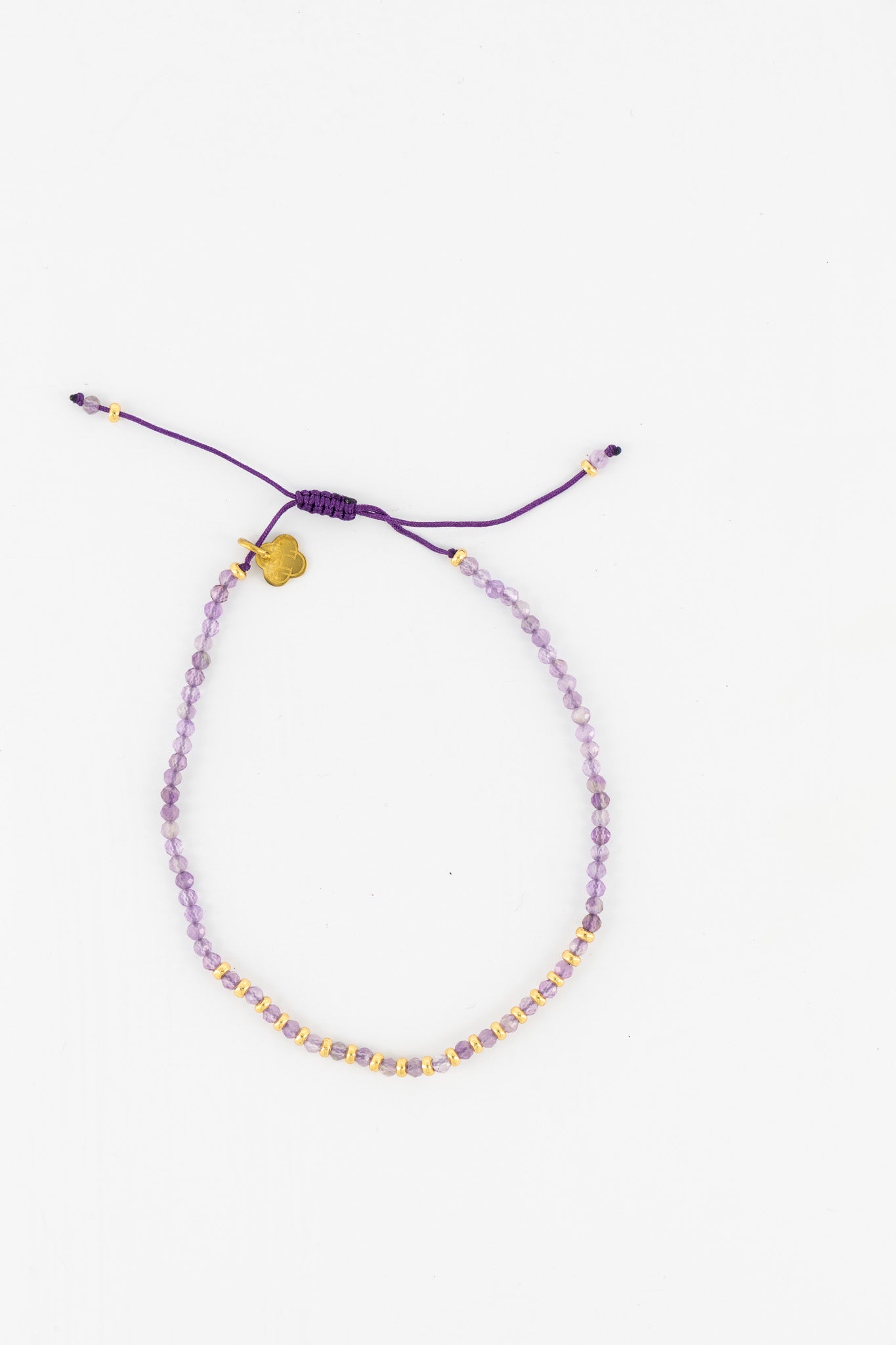 Friend Bracelet - Lilac and Gold
