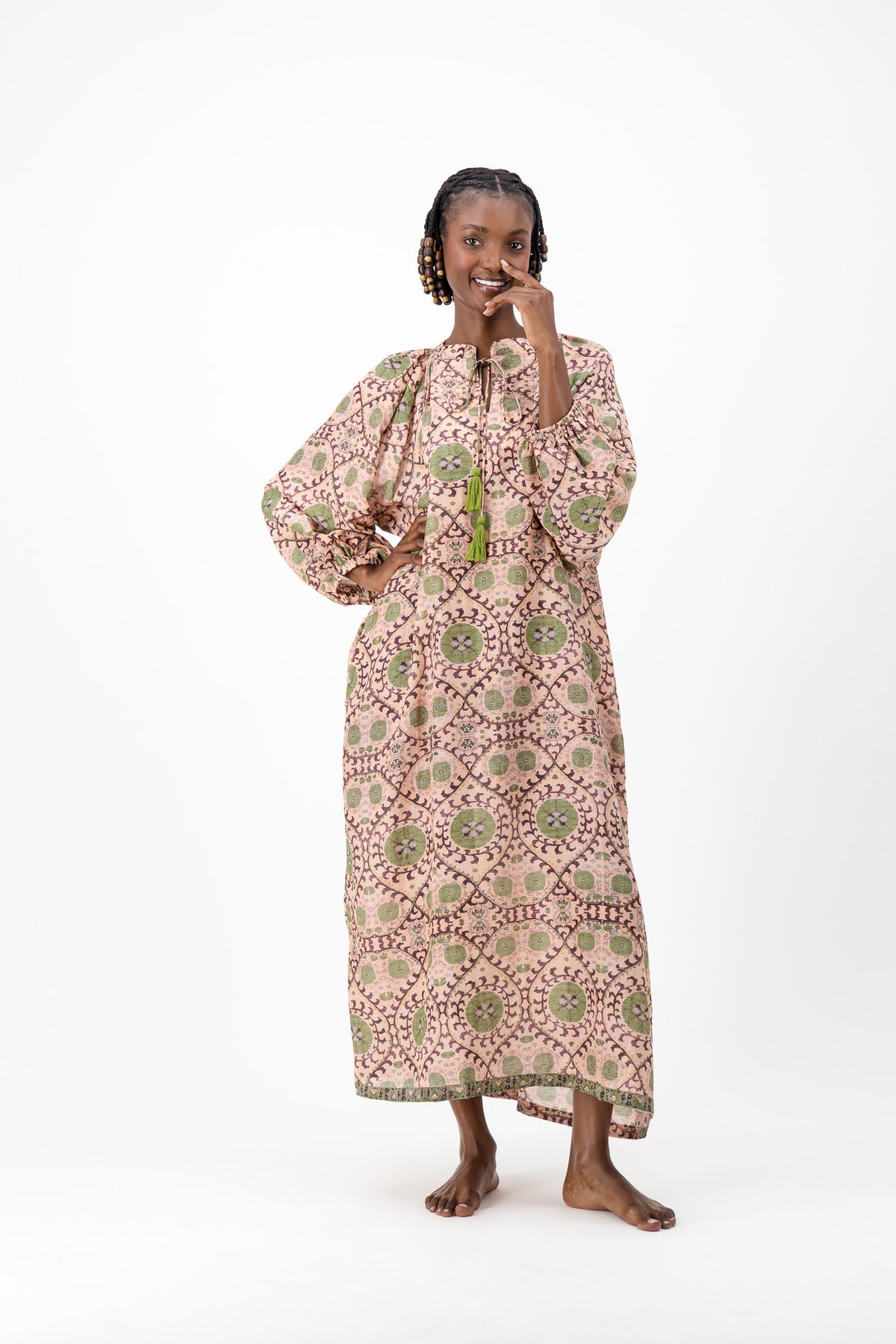 Samantha Dress - Sage Blossom