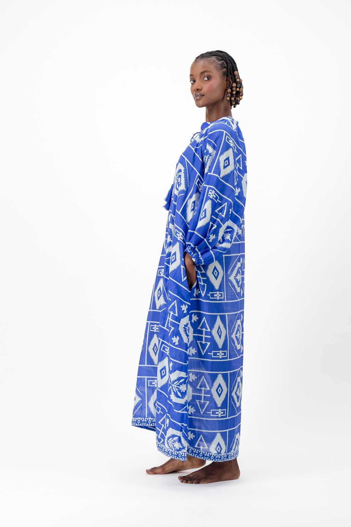 Samantha Dress - Aztec Blue