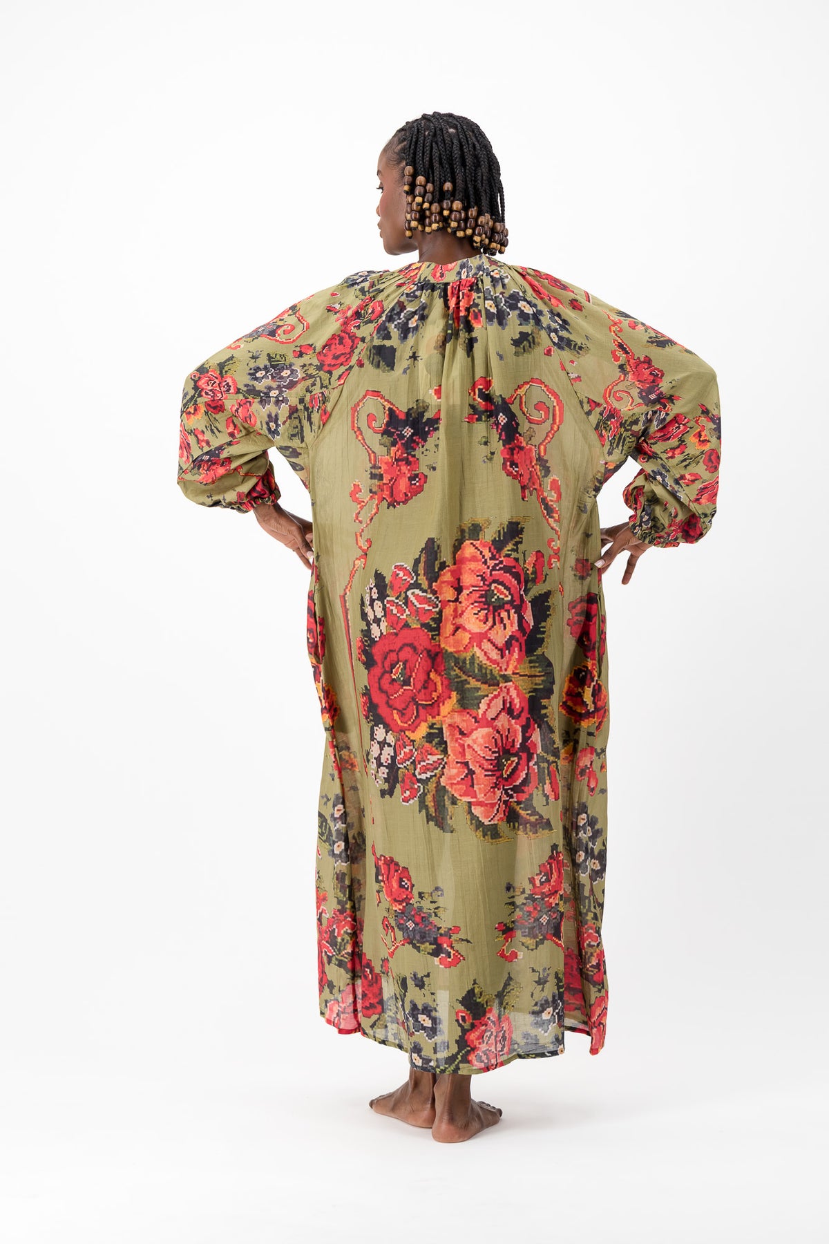 Samantha Dress - Olive Chartreuse