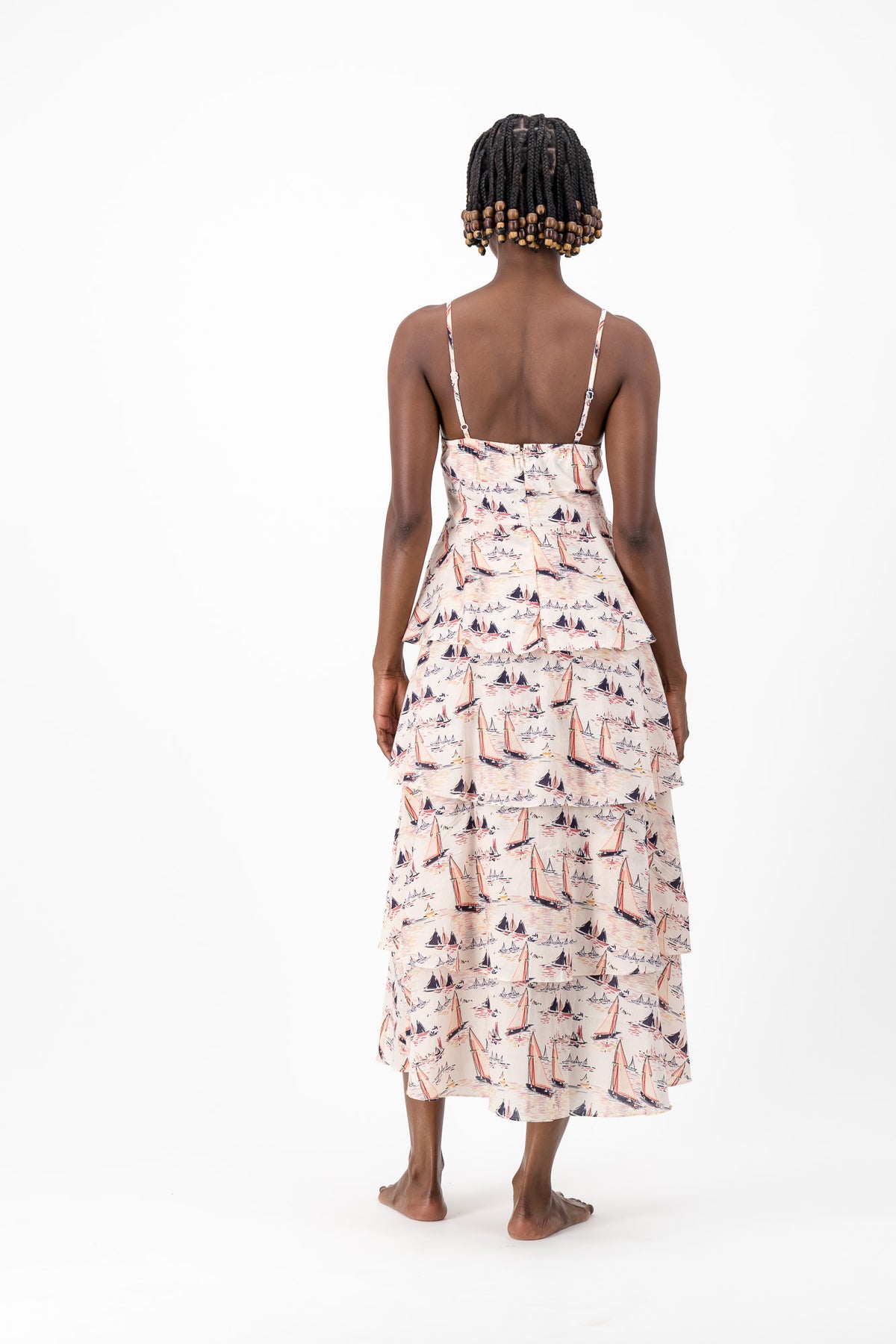 Sun Frill Dress - Boats