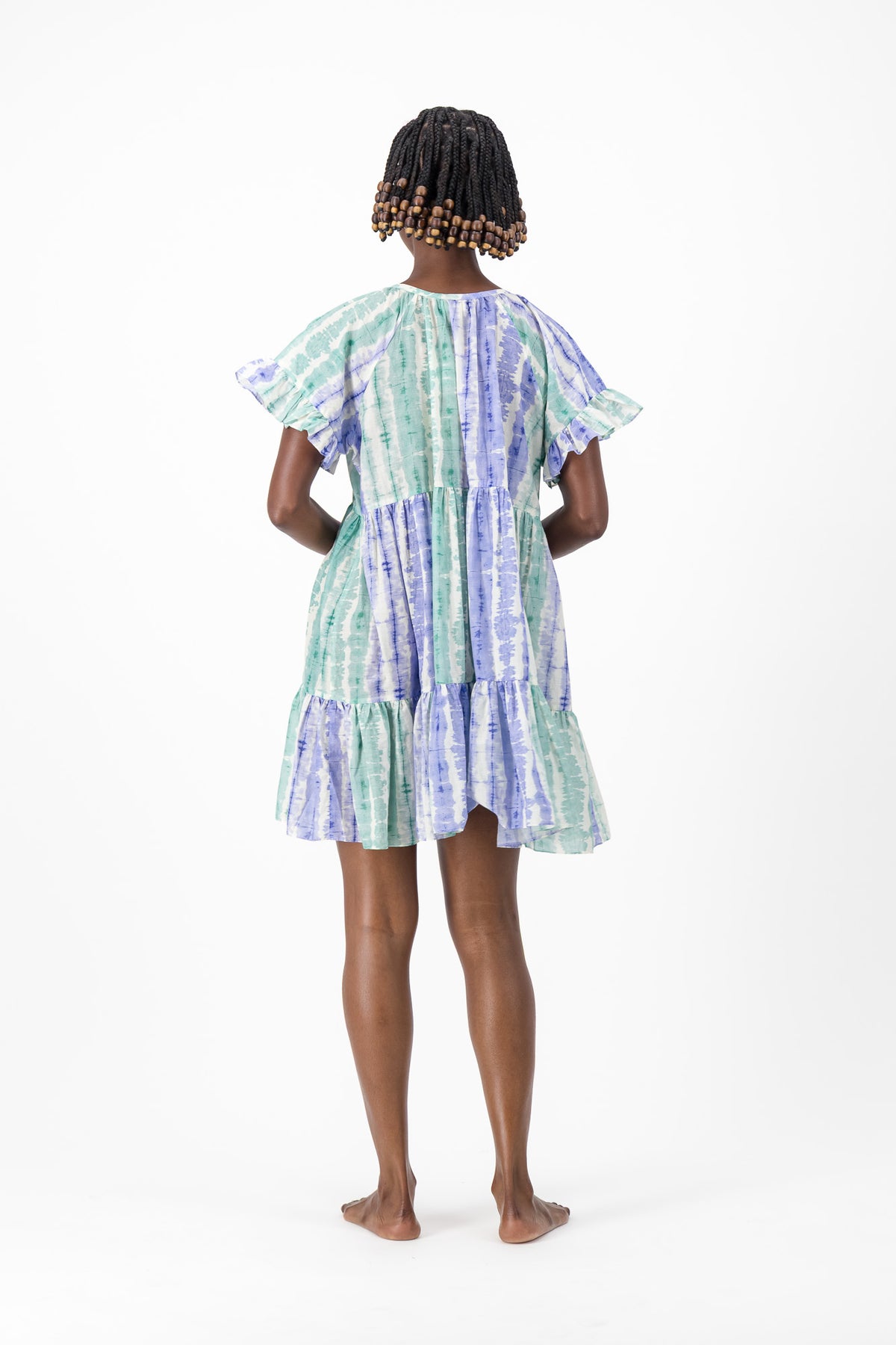 Mally Dress - Blue Tie Dye
